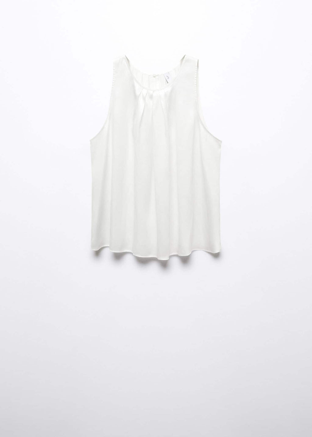 Top satinado detalle pinzas