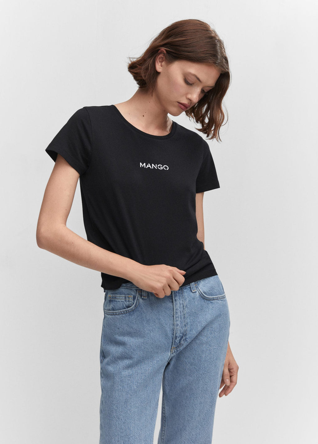 Camiseta logo metalizado