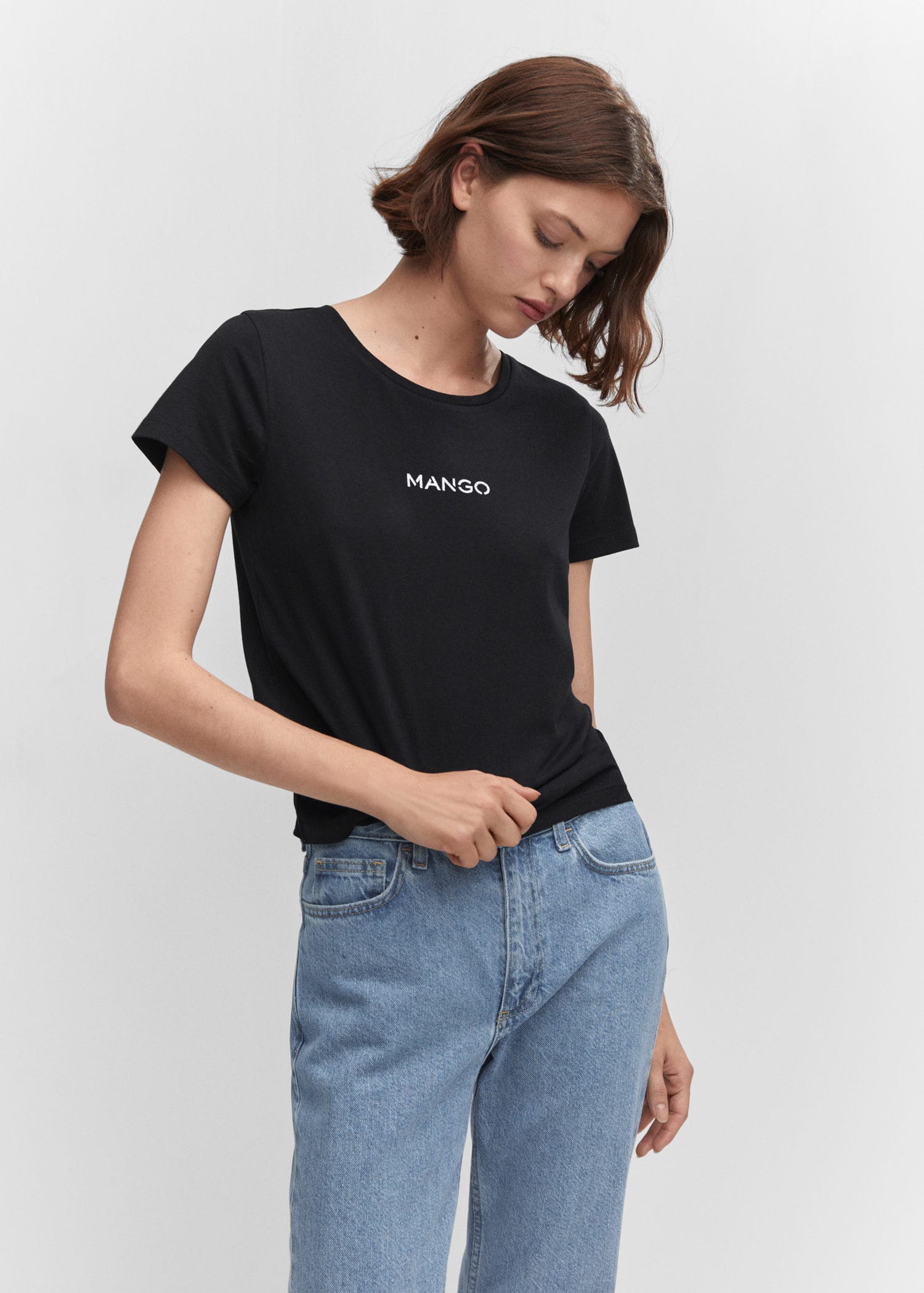 Camiseta logo metalizado