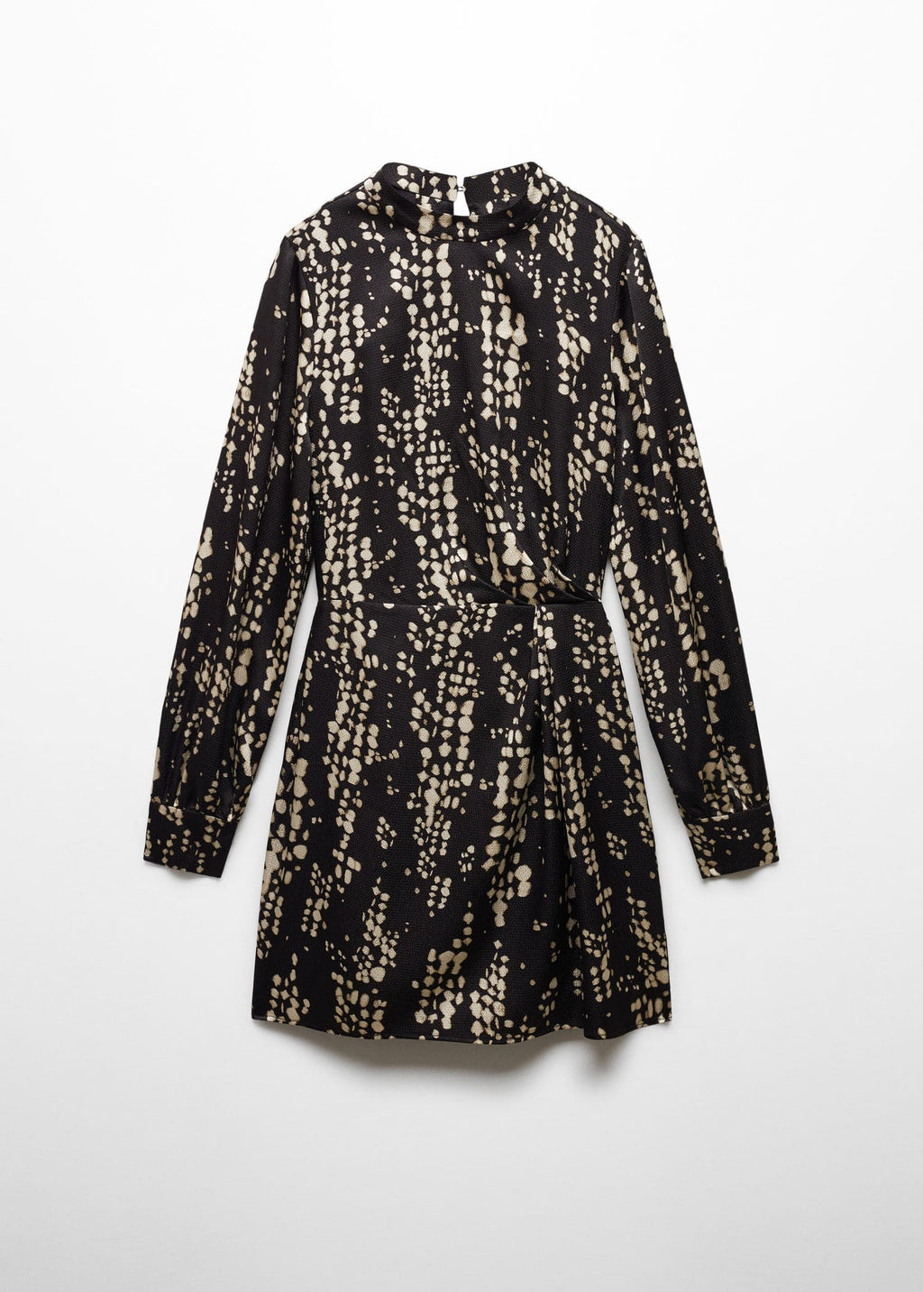 Vestido estampado pliegue