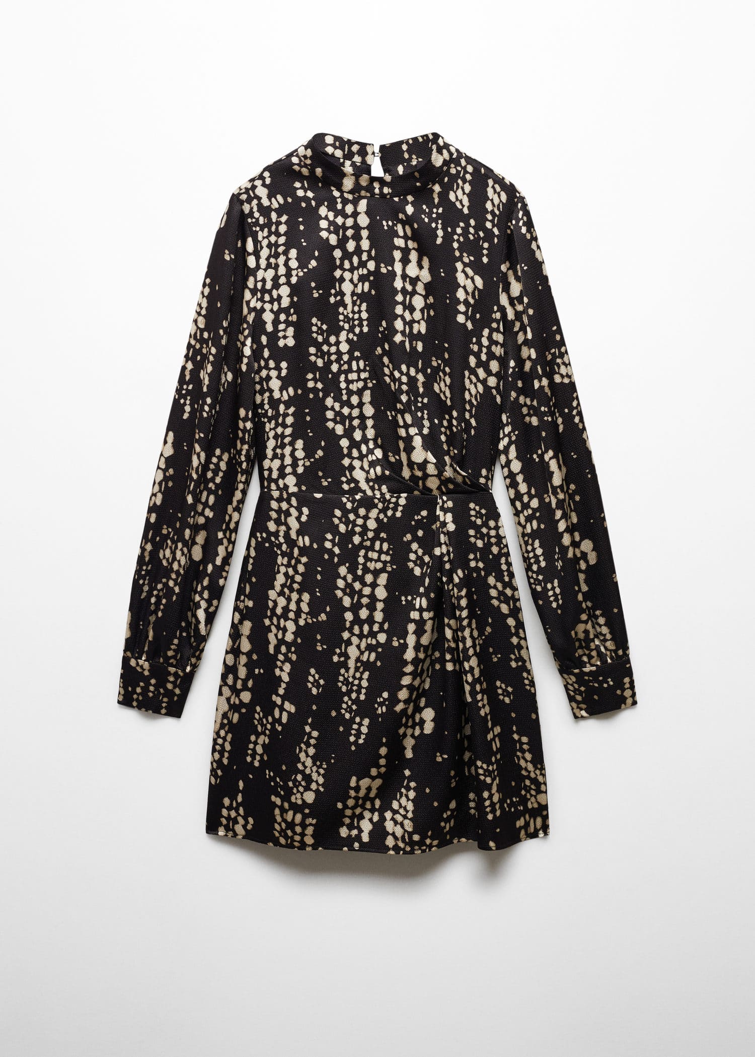 Vestido estampado pliegue