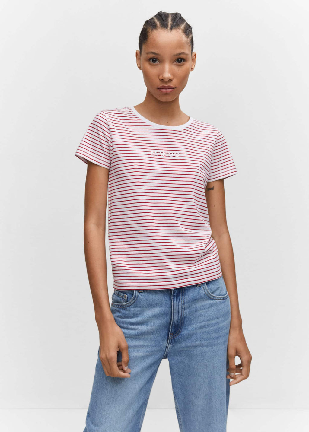 Camiseta rayas logo