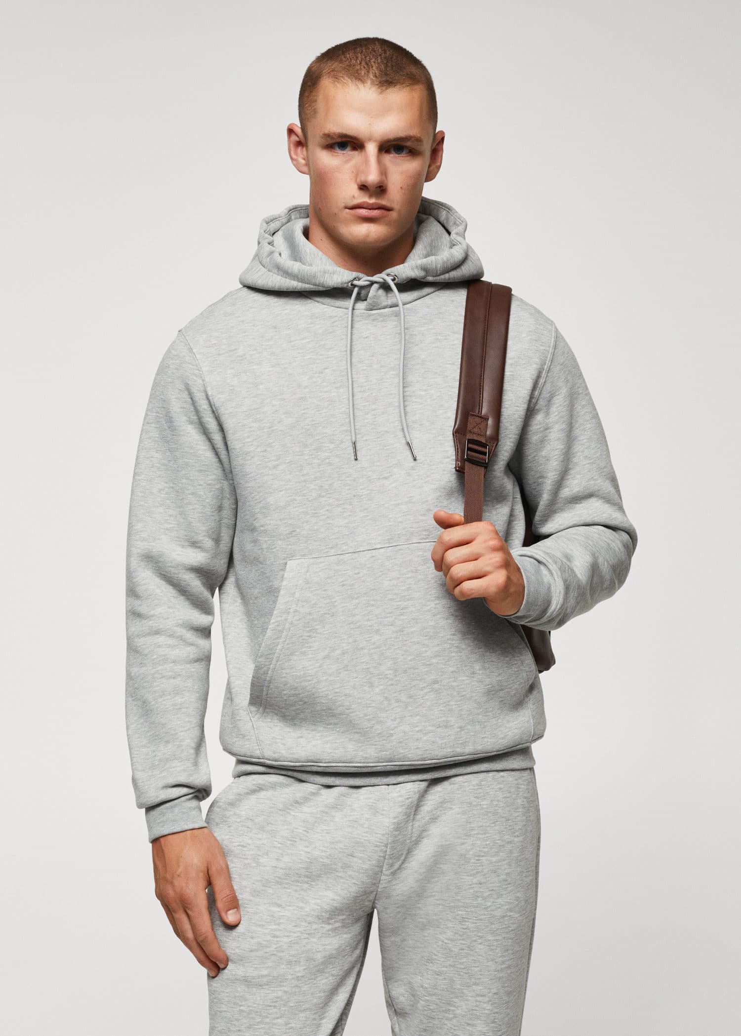 Sudadera algodón canguro capucha