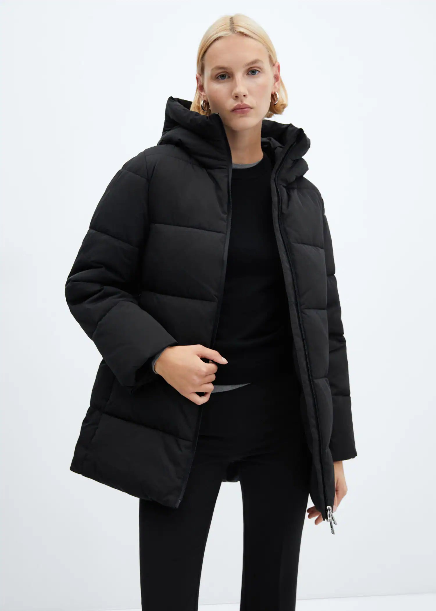 Anorak acolchado capucha