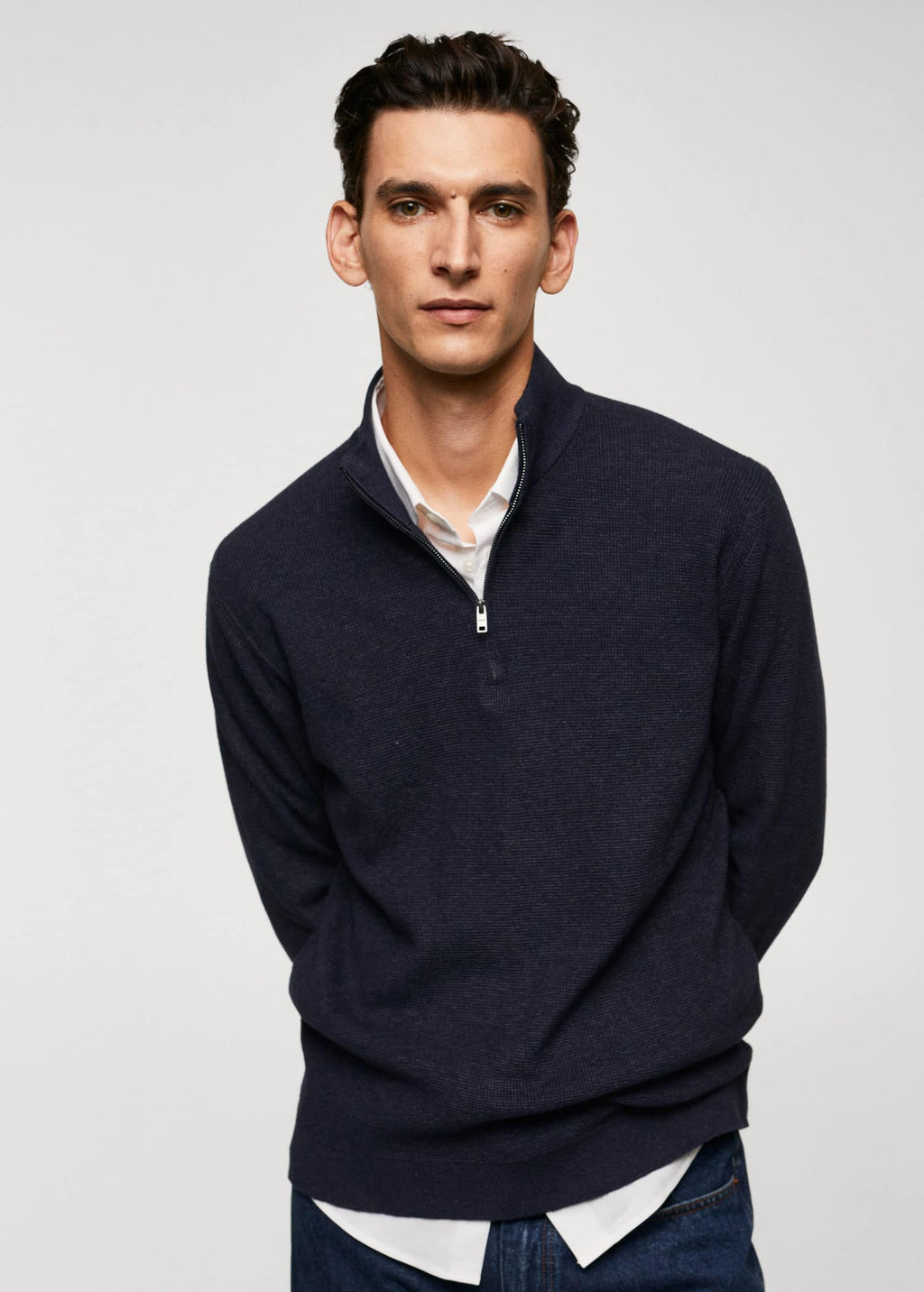 Jersey cuello perkins chimenea