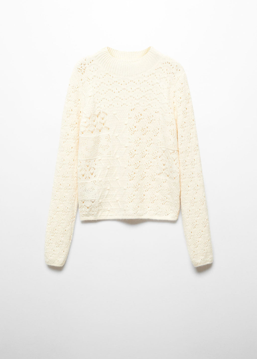 Jersey mezcla crochet punto calado