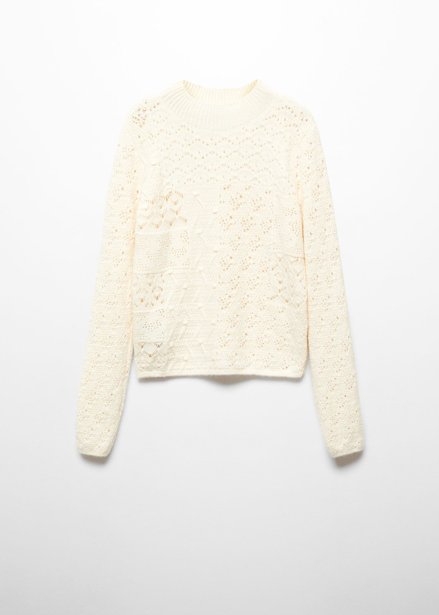Jersey mezcla crochet punto calado