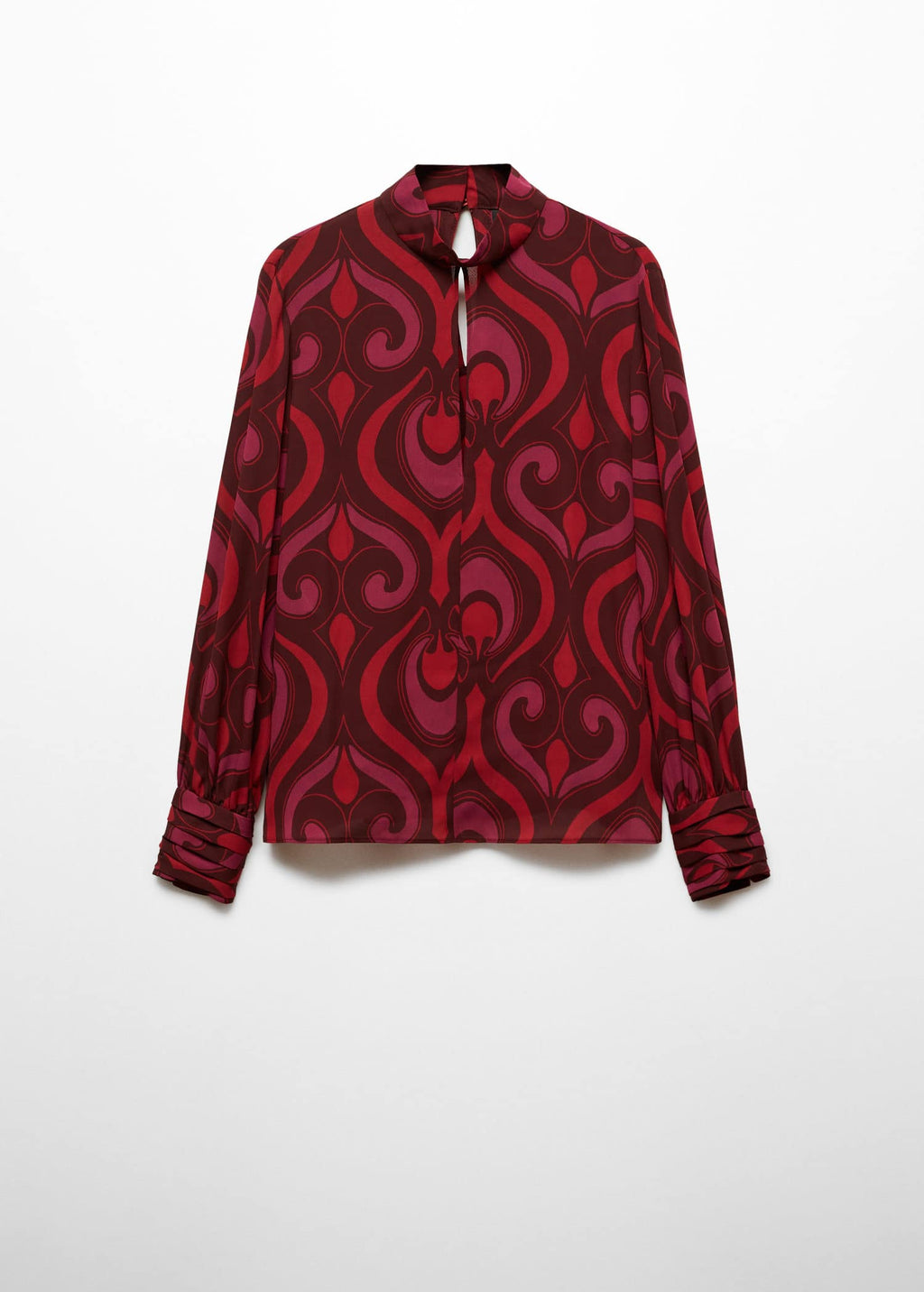 Blusa estampada detalle abertura