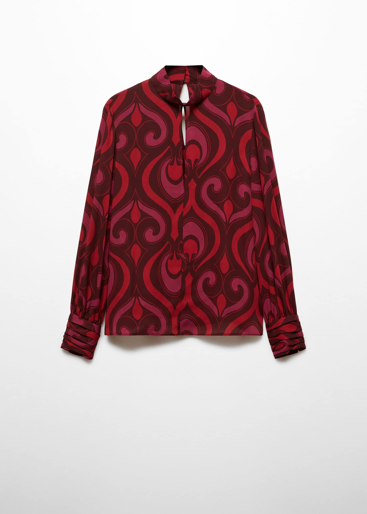Blusa estampada detalle abertura