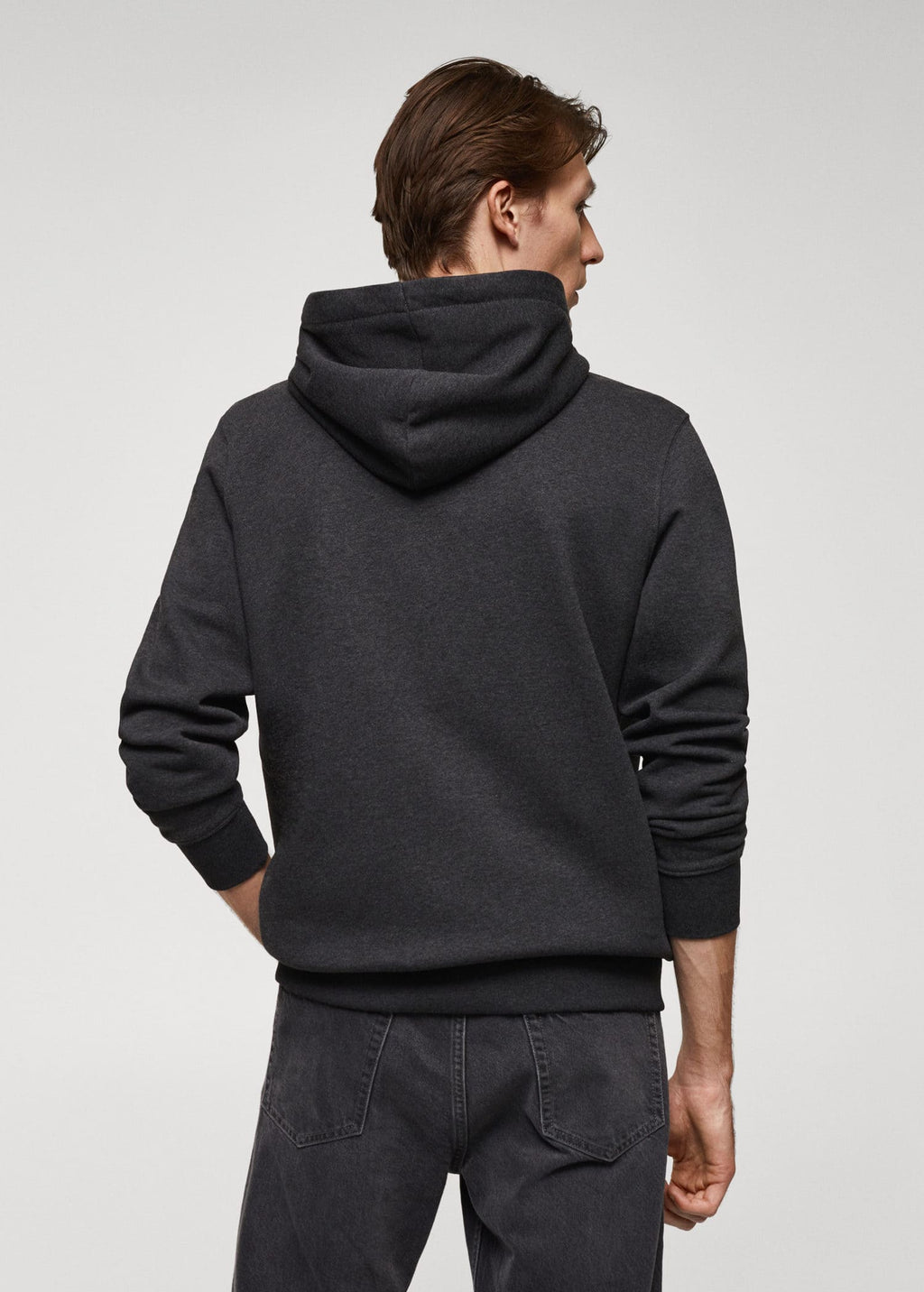 Sudadera algodón capucha cremallera
