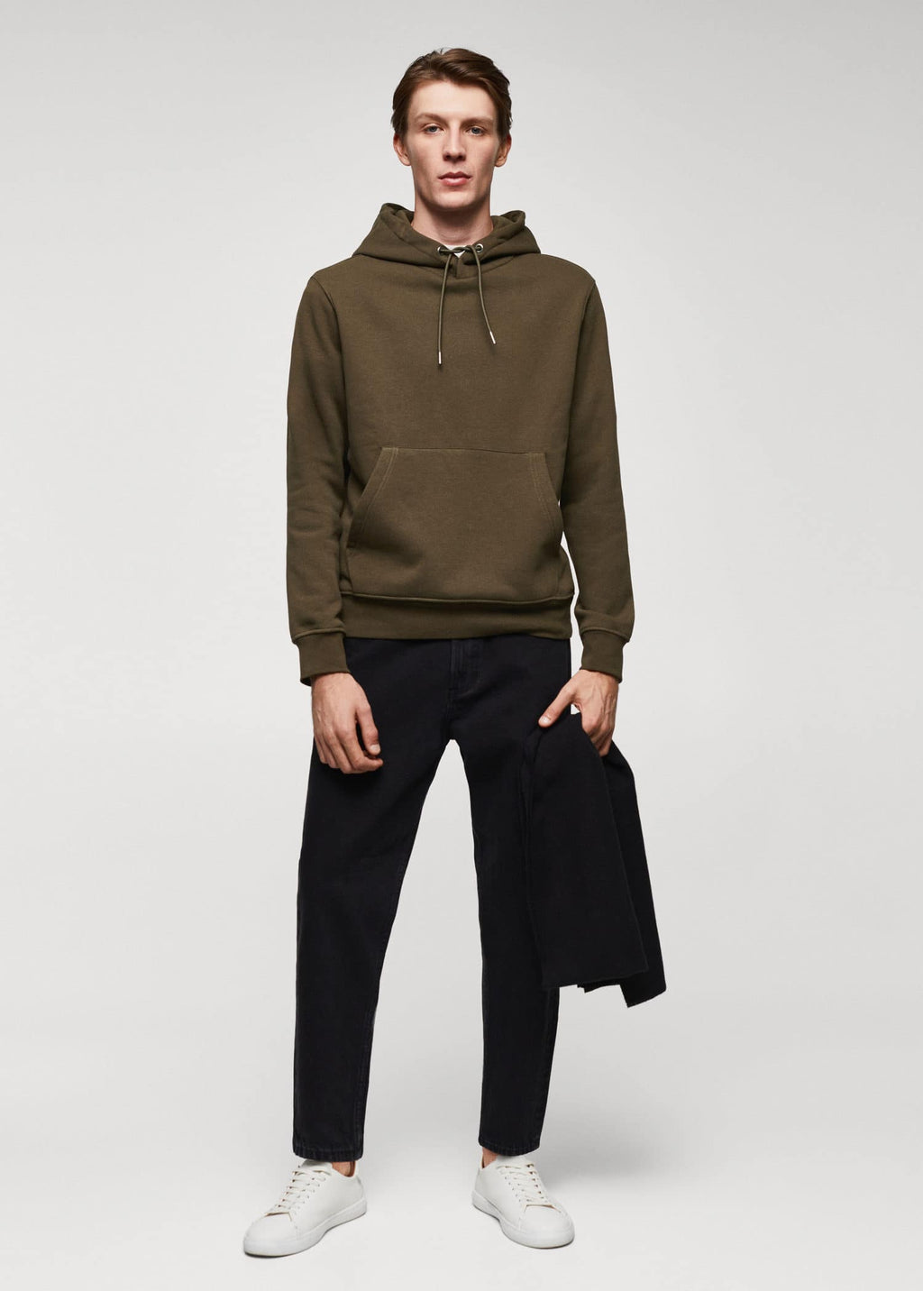 Sudadera algodón canguro capucha
