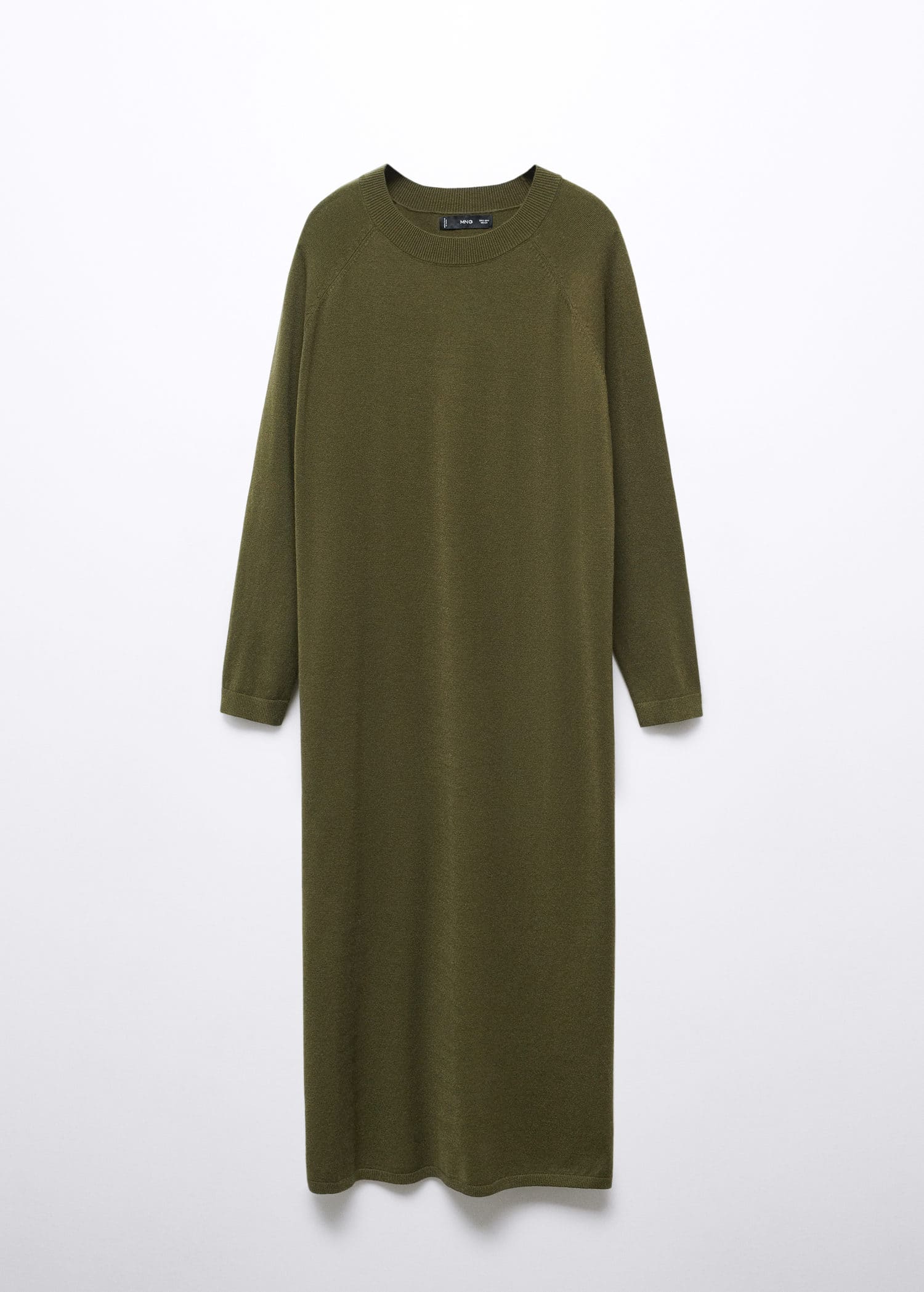 Vestido punto cuello redondo