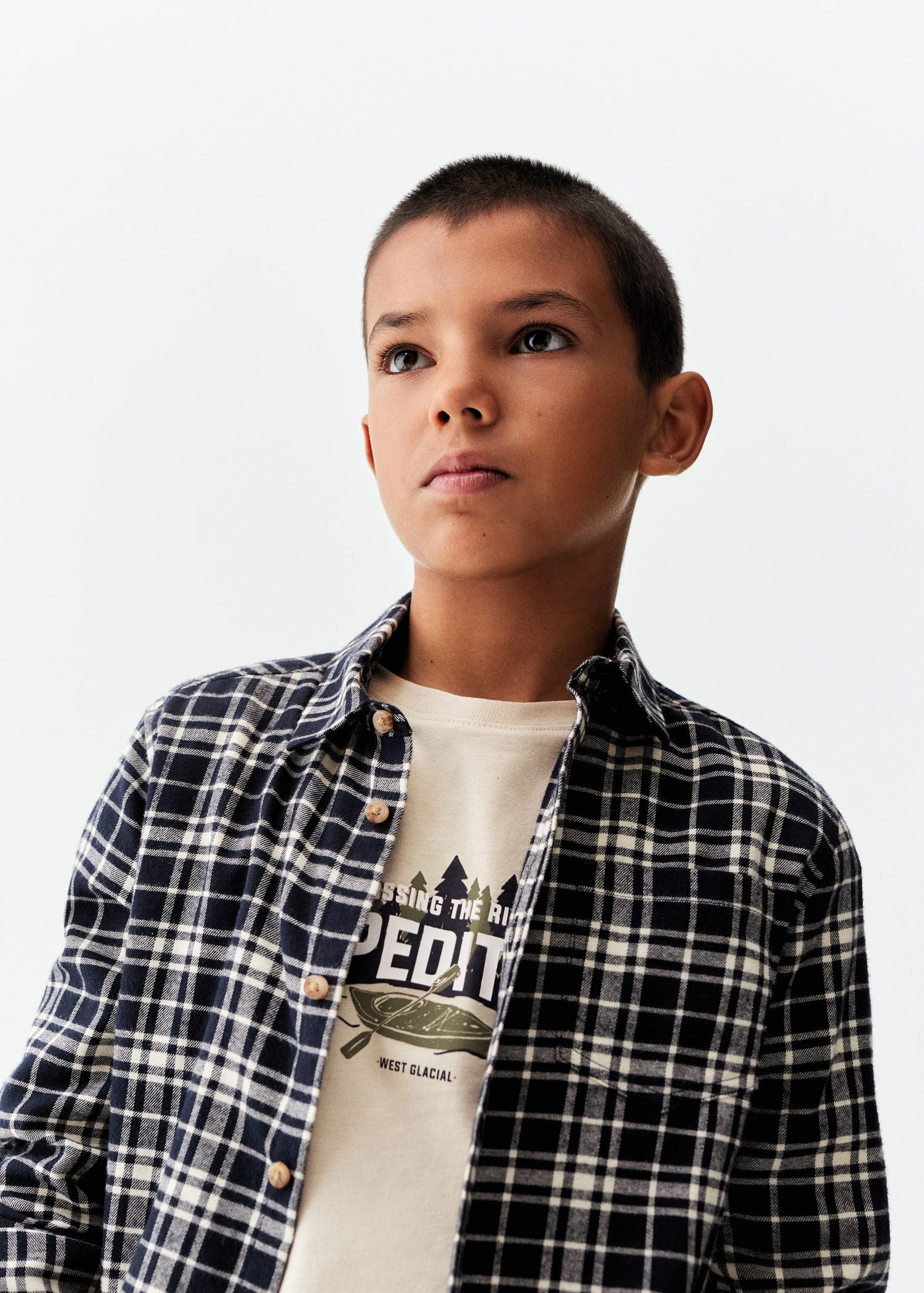 Camiseta manga larga estampada