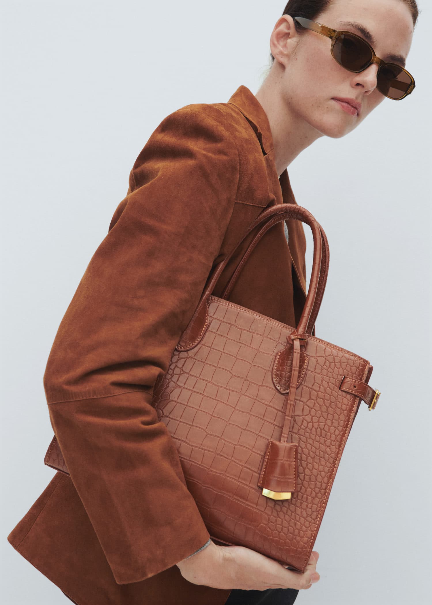 Bolso doble asa efecto coco