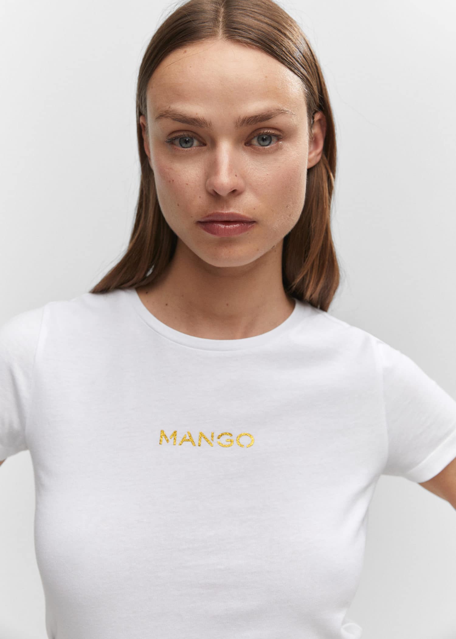 Camiseta logo metalizado