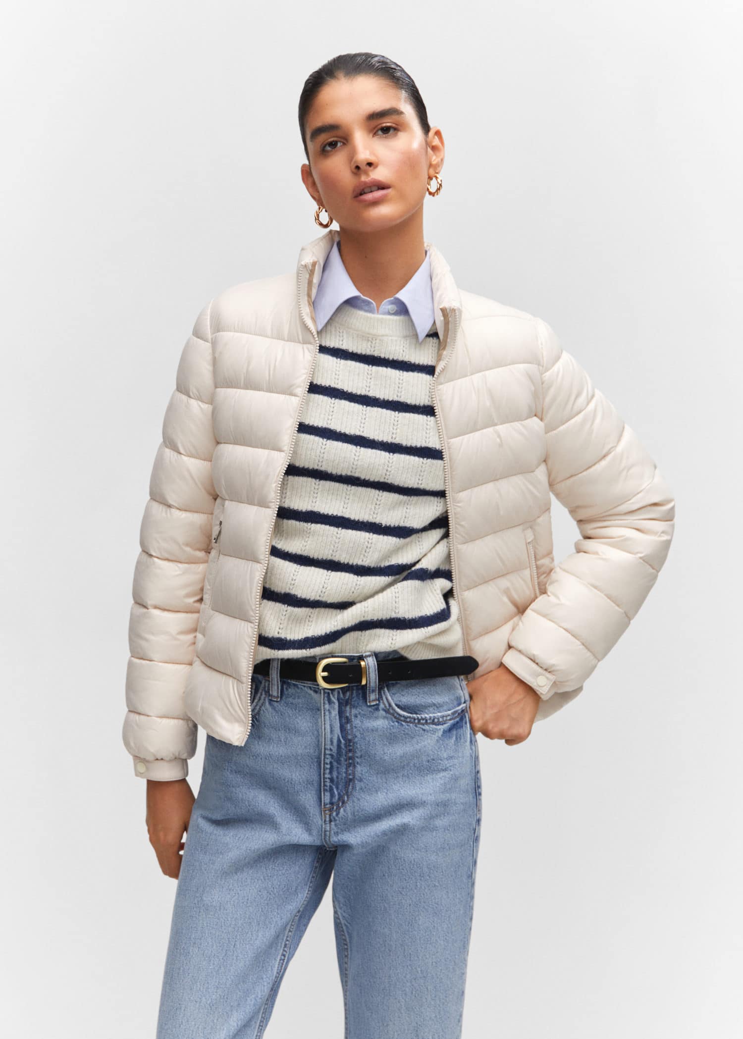 Anorak acolchado bolsillos