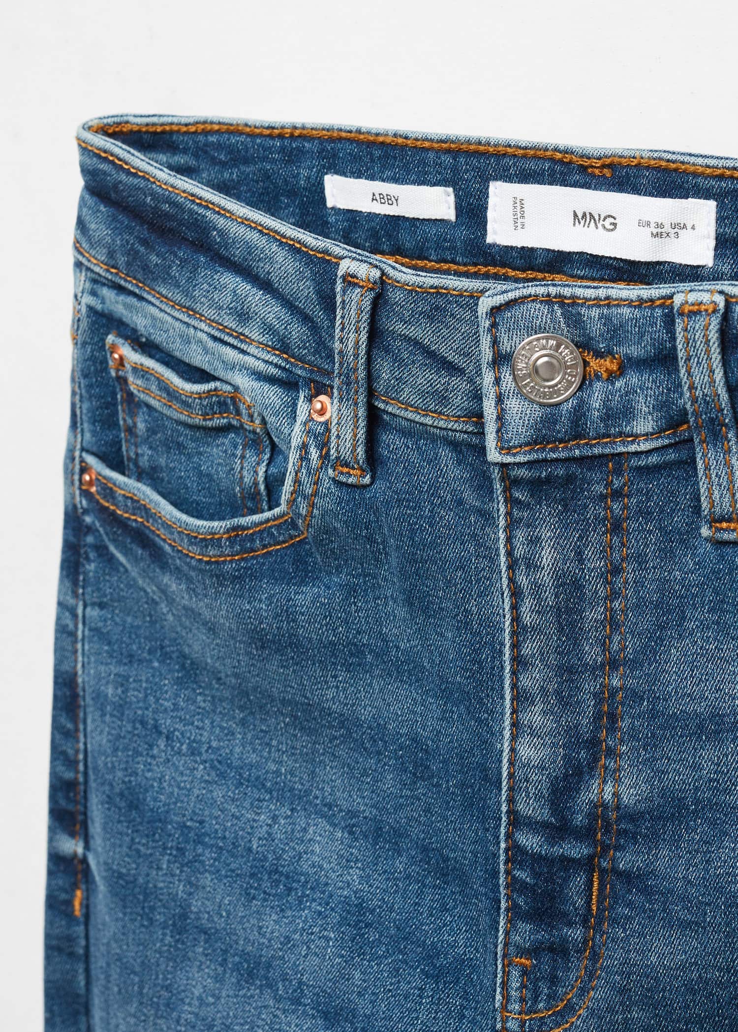 Jeans skinny tiro alto