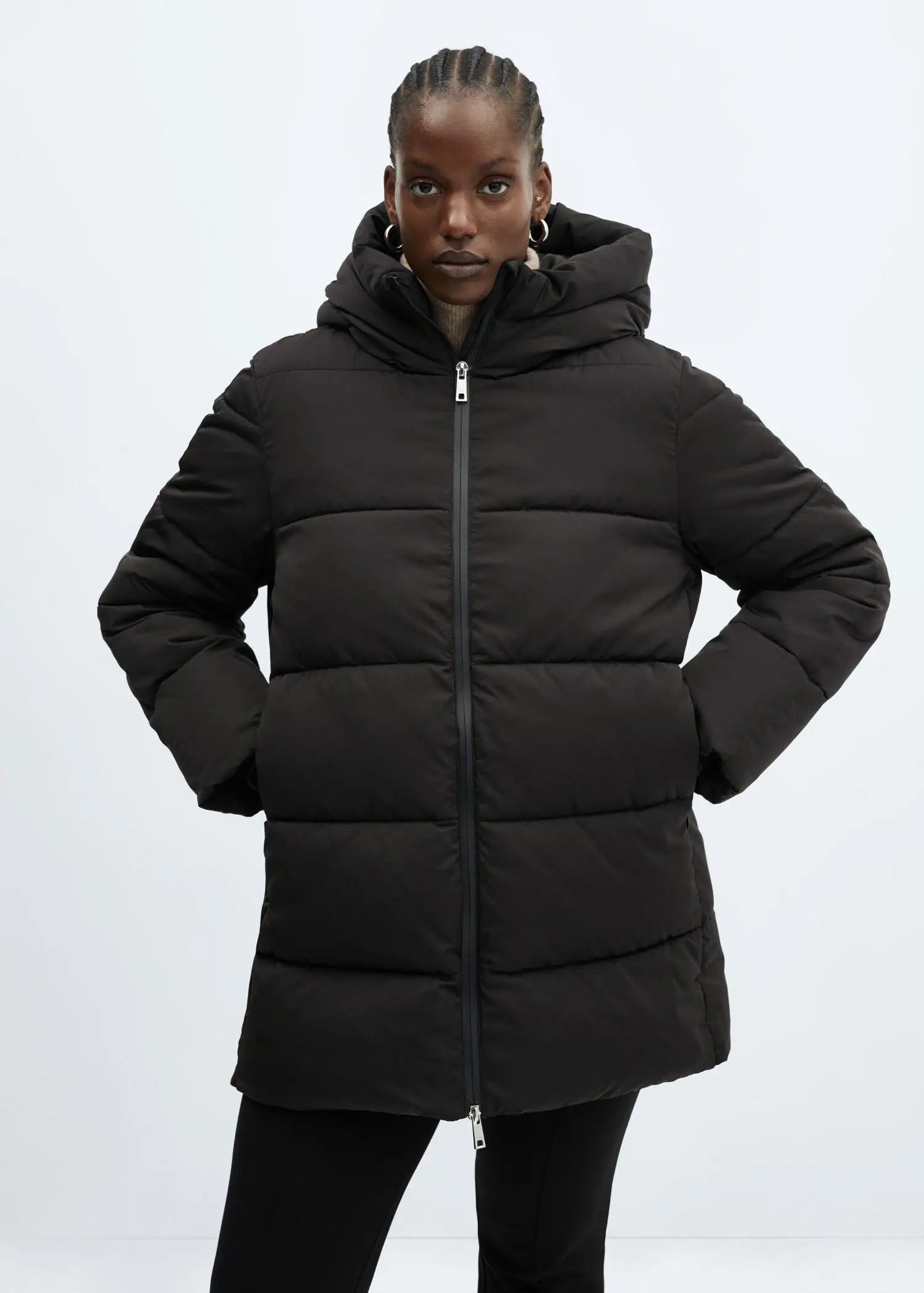 Anorak acolchado capucha
