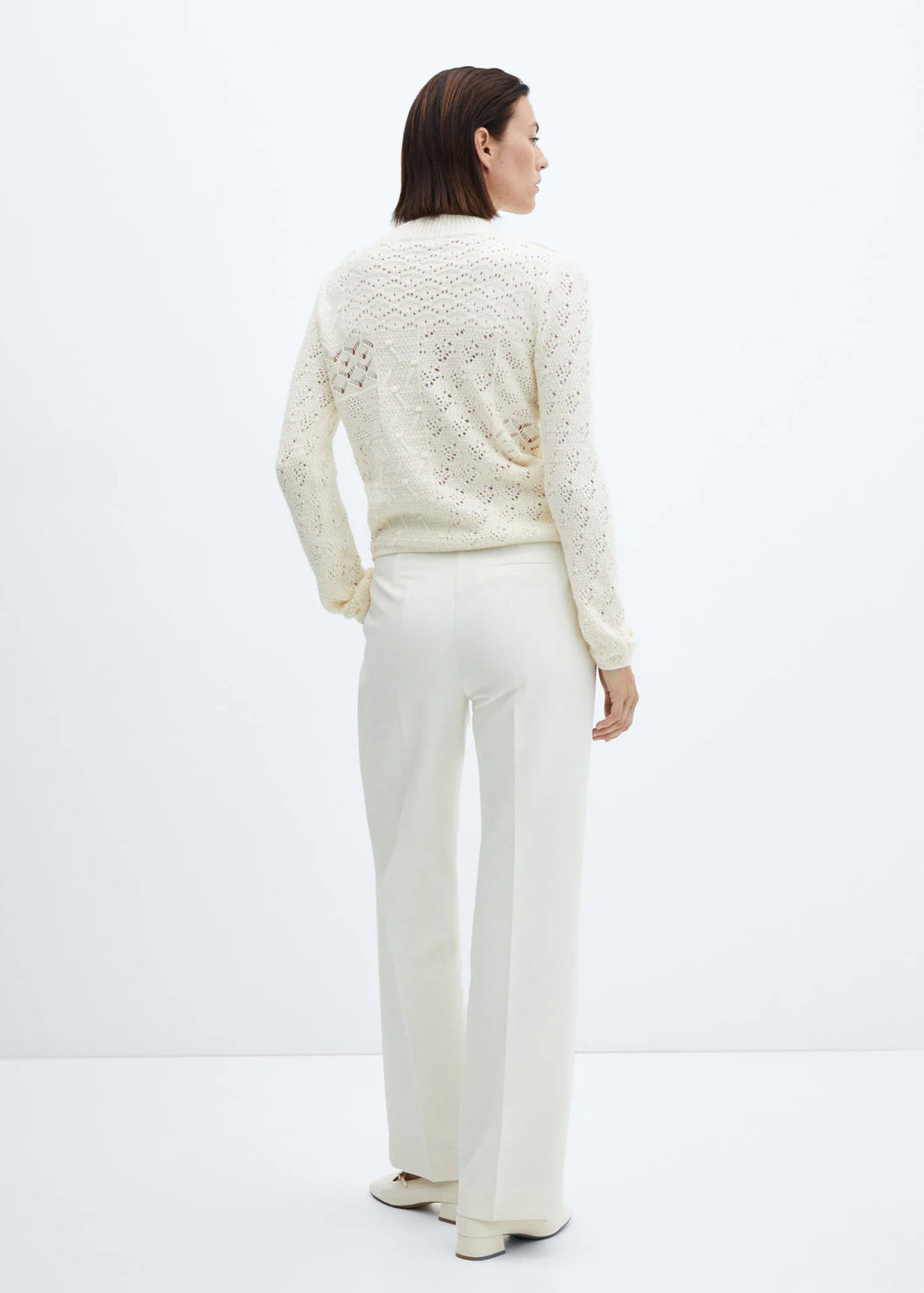 Jersey mezcla crochet punto calado