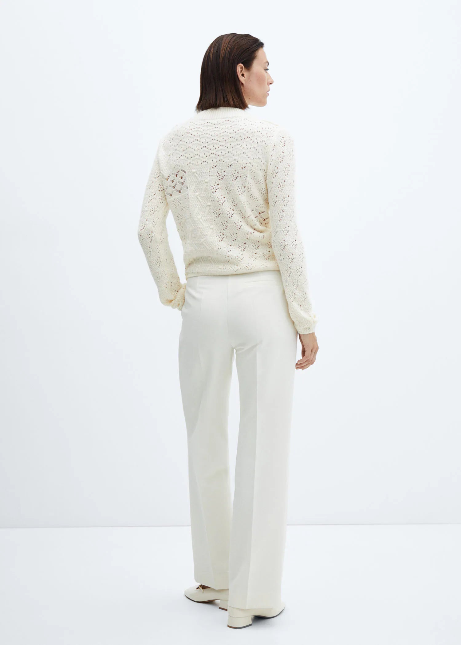 Jersey mezcla crochet punto calado