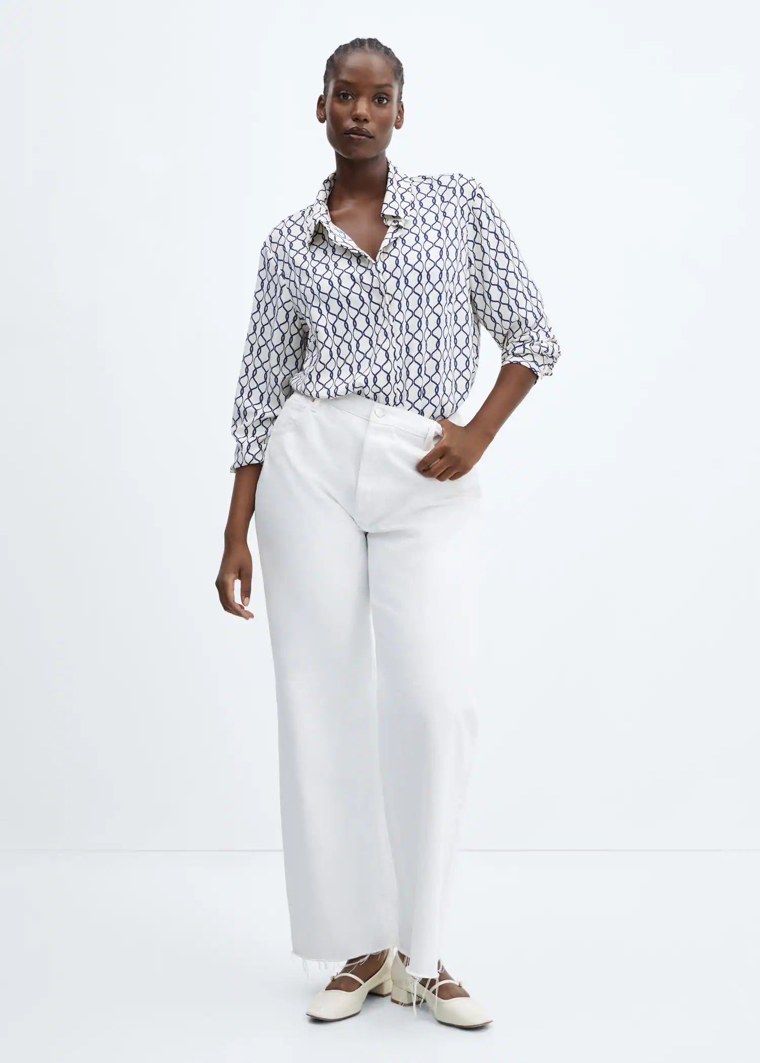 Camisa fluida botones