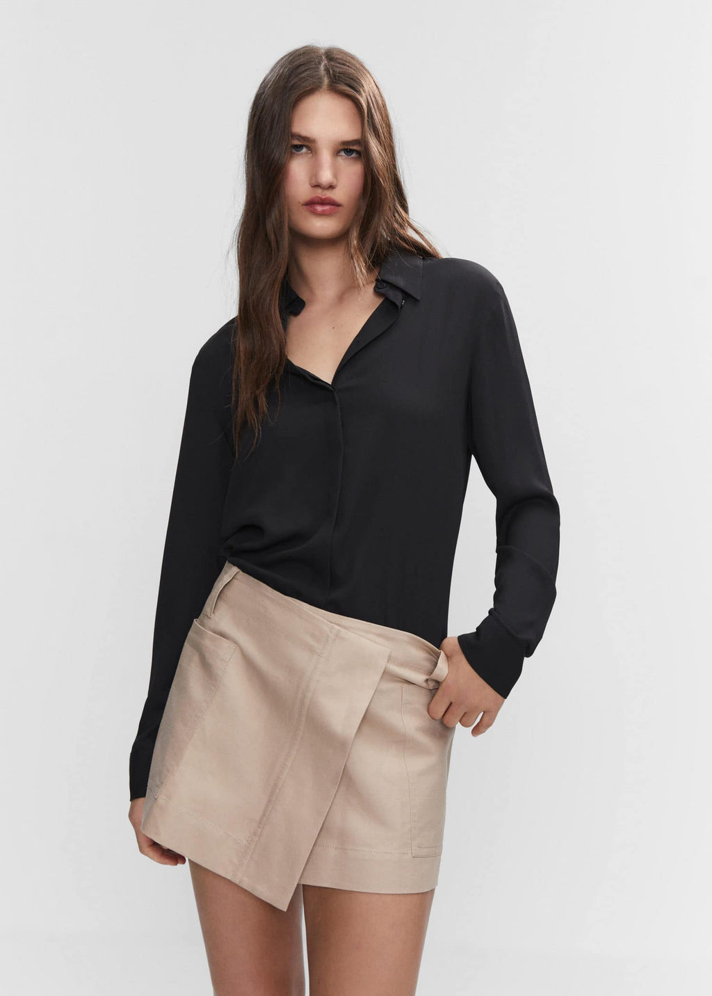 Camisa fluida botones