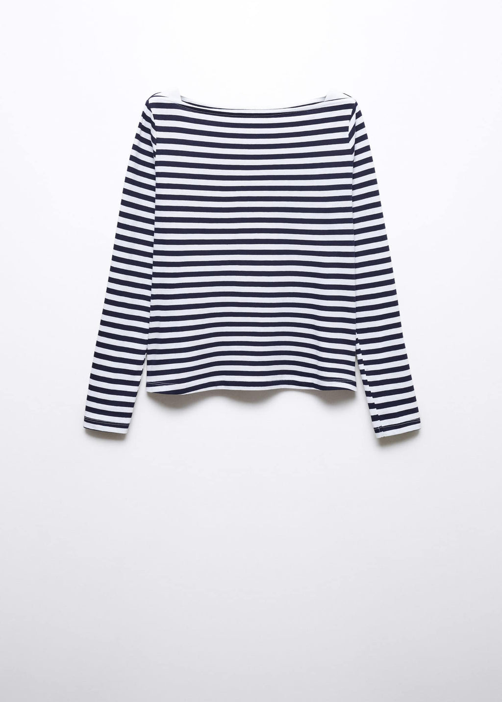 Camiseta cuello barco algodón