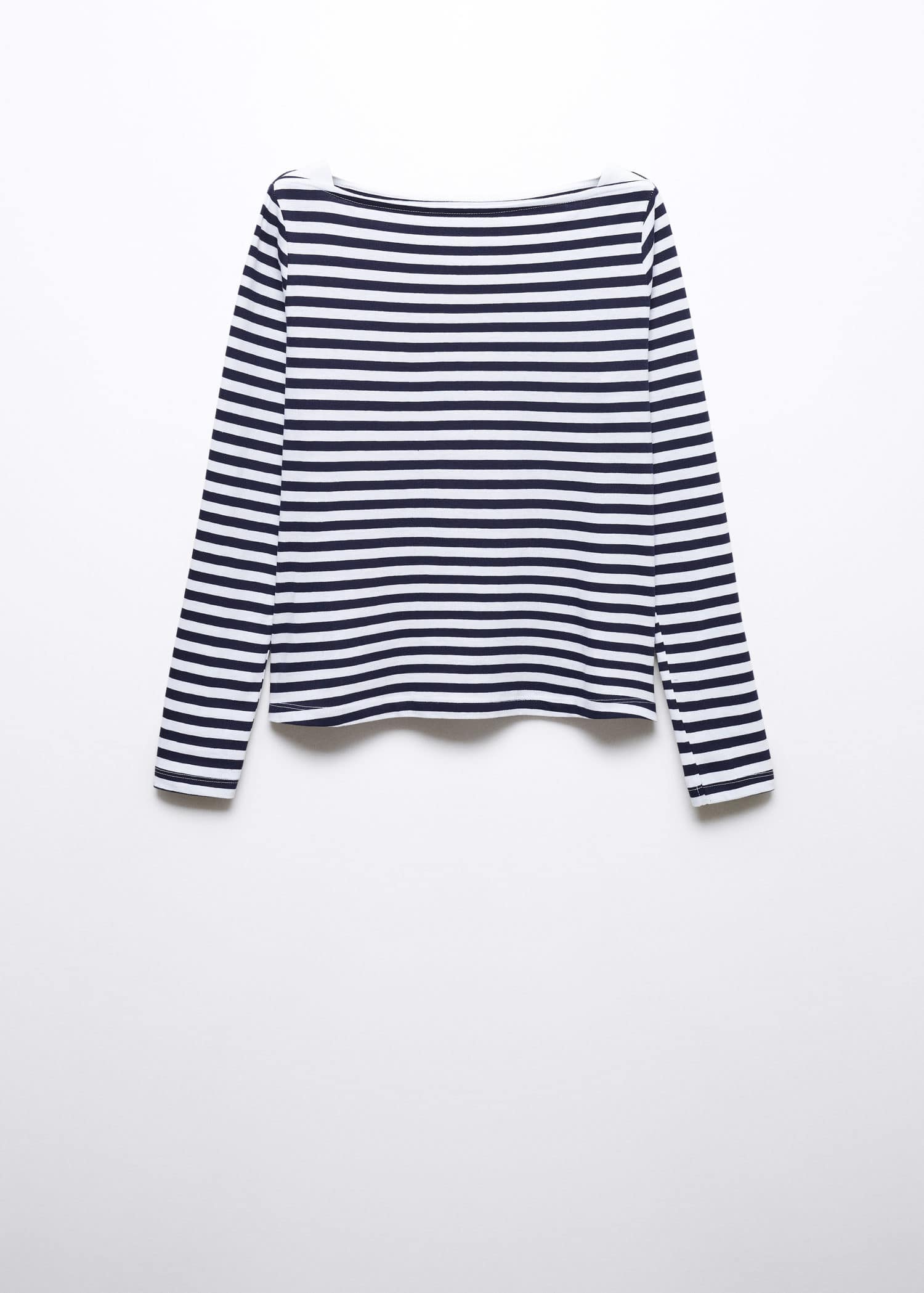 Camiseta cuello barco algodón