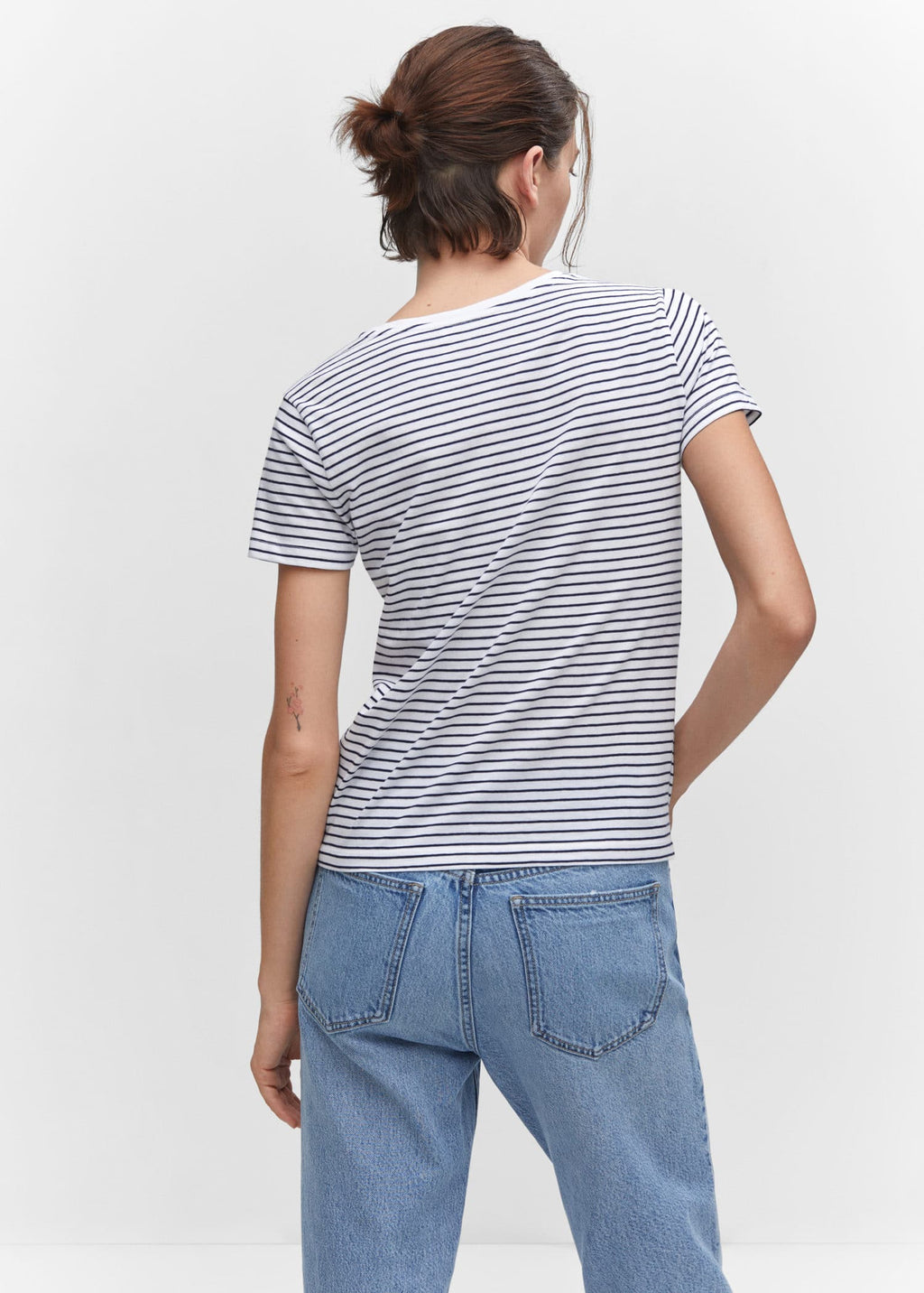 Camiseta rayas logo