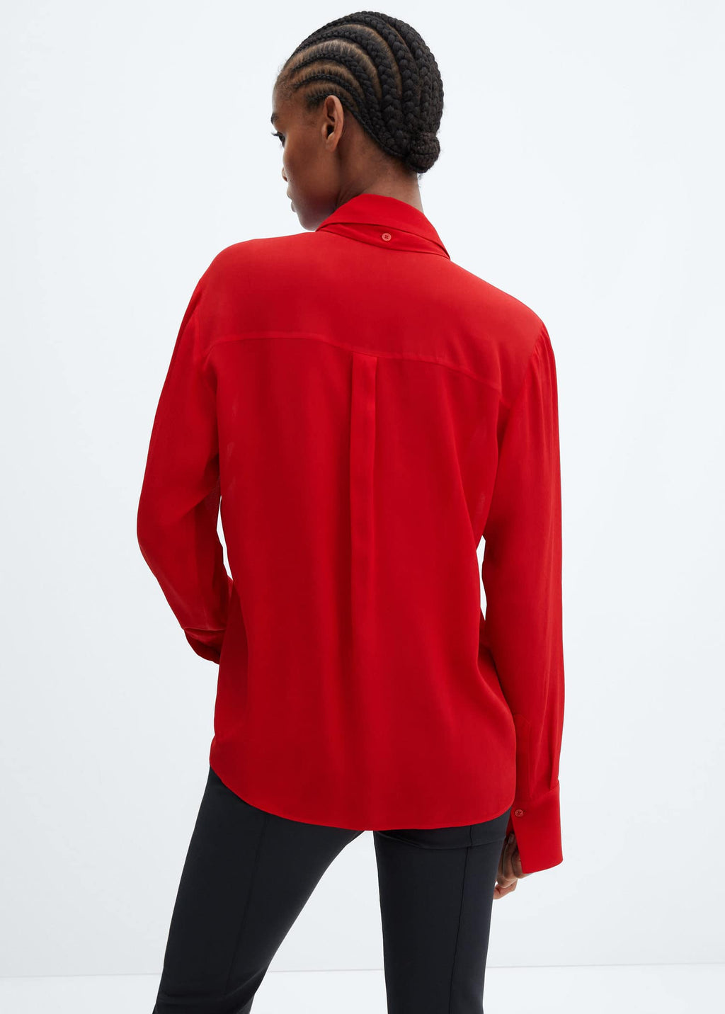 Blusa lazo cuello