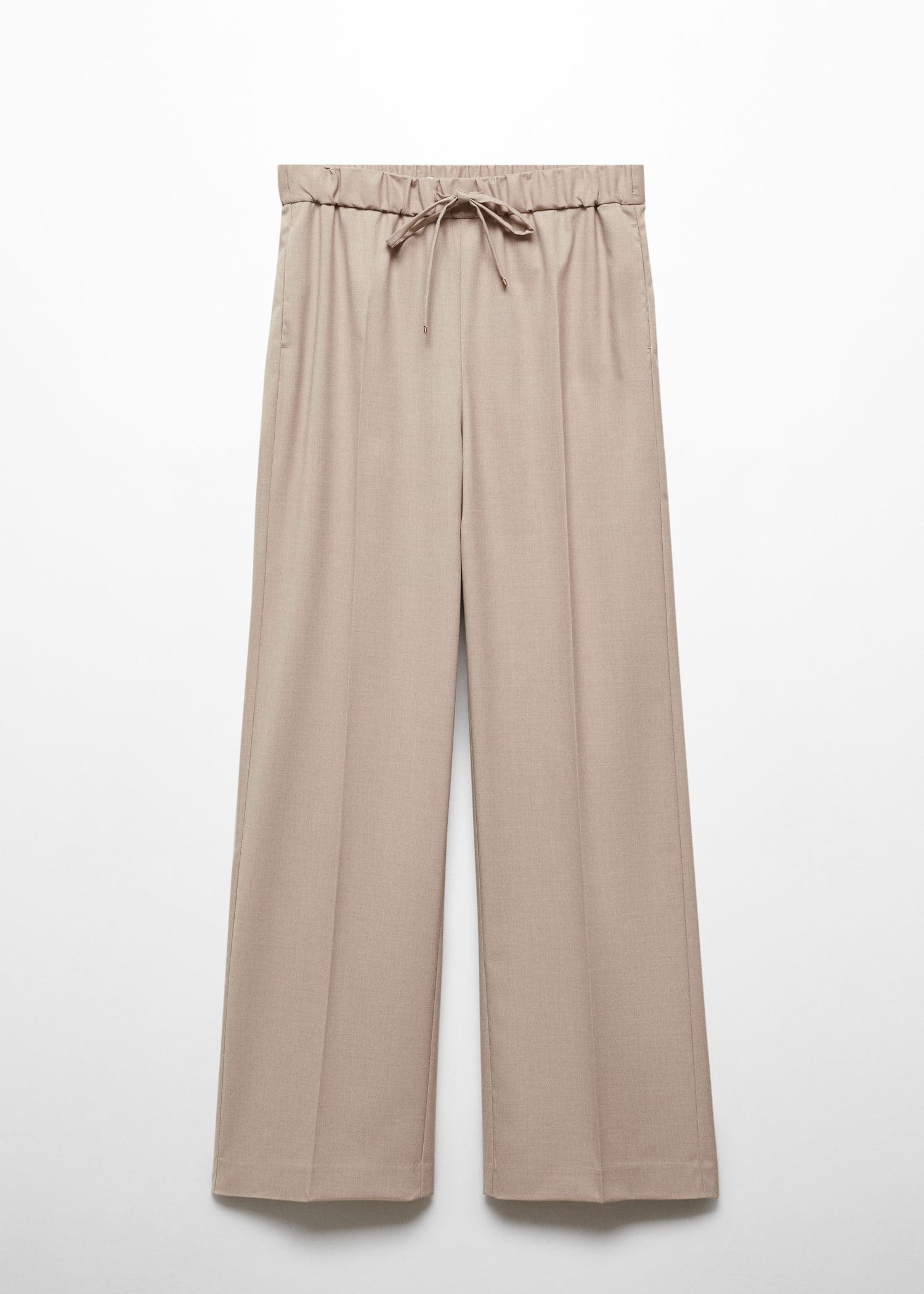 Pantalón wideleg cintura elástica