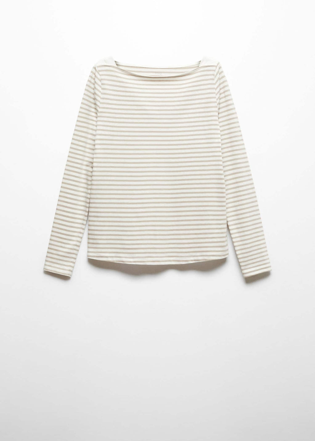 Camiseta cuello barco algodón