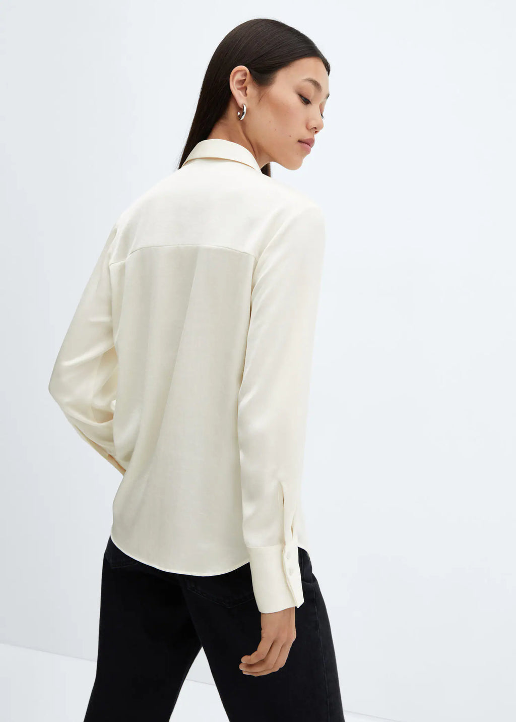 Camisa fluida satinada