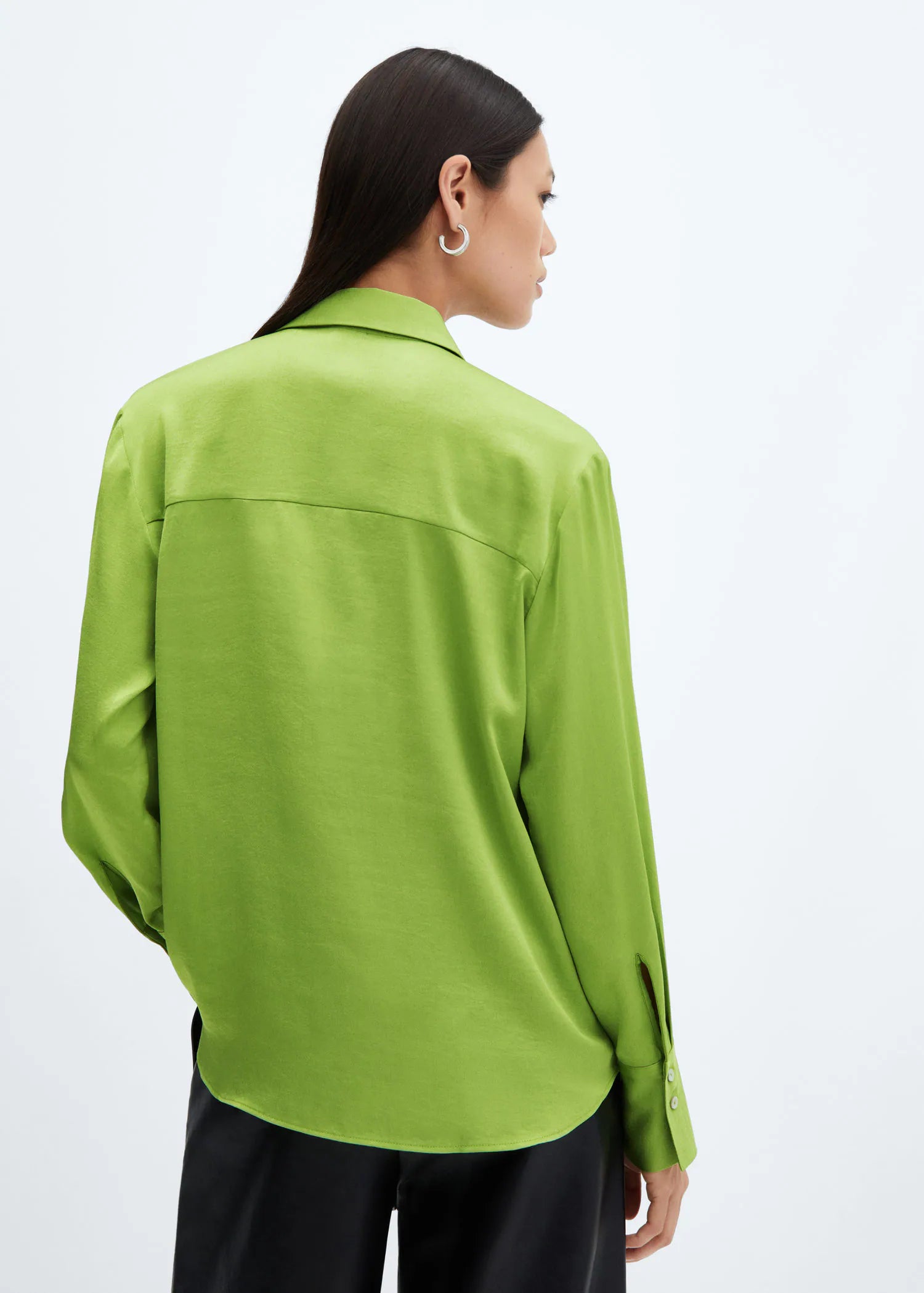 Camisa fluida satinada