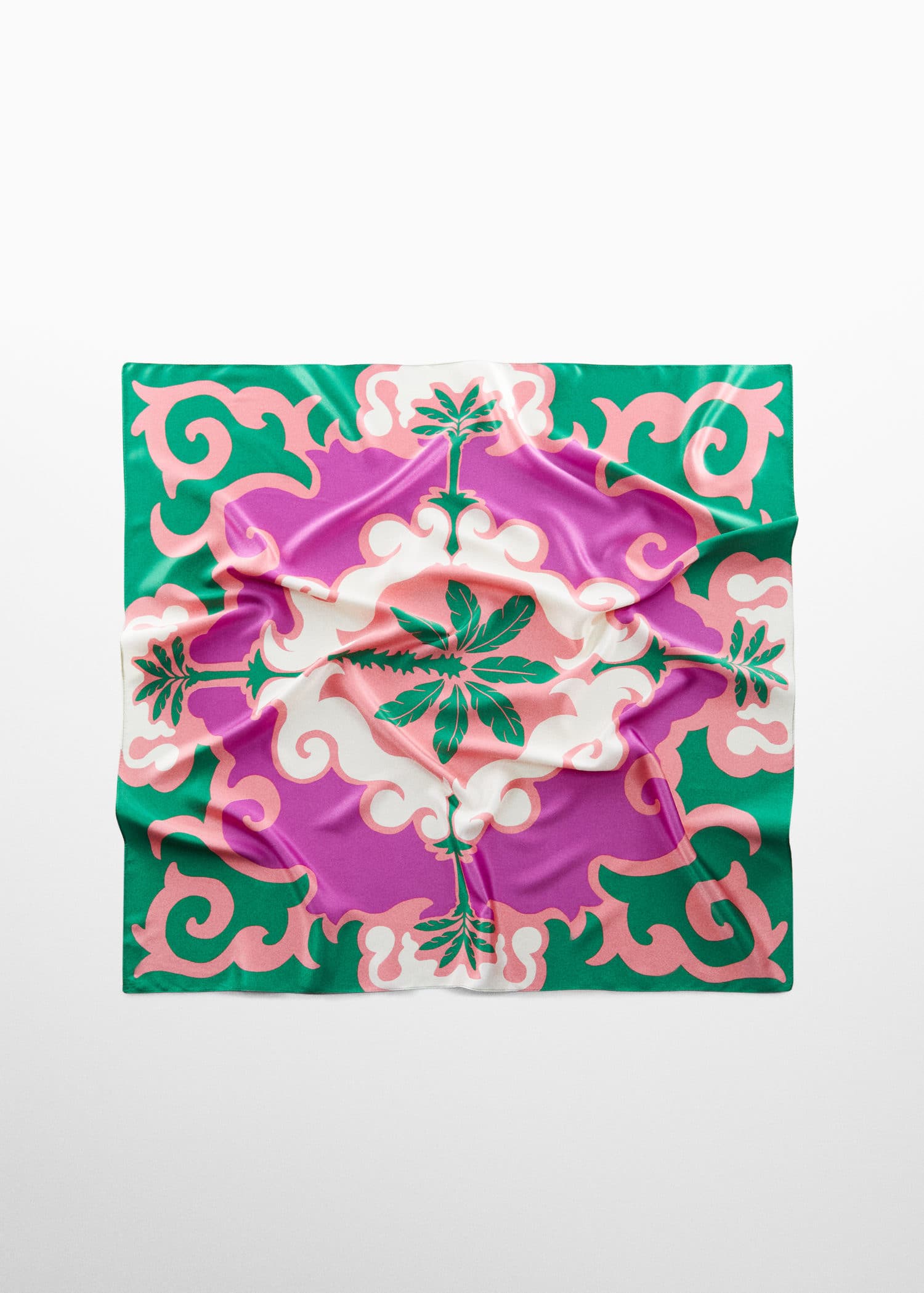 Pañuelo satinado estampado