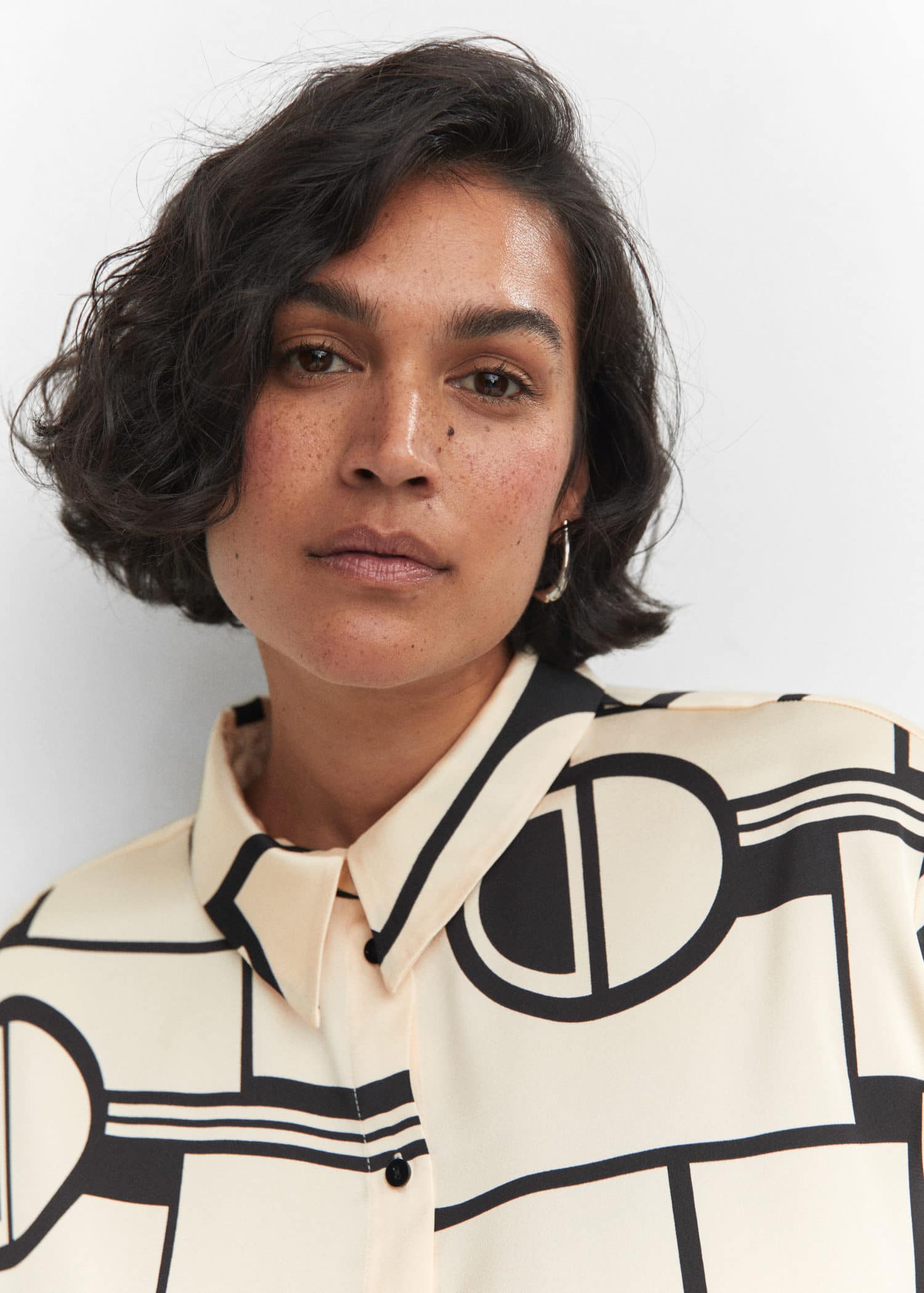 Camisa estampado geométrico