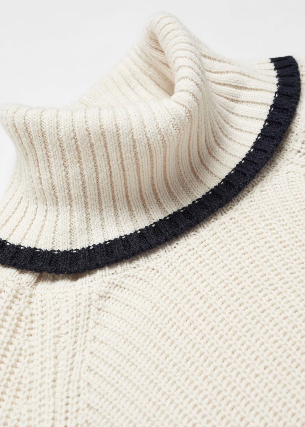Jersey rayas cuello vuelto