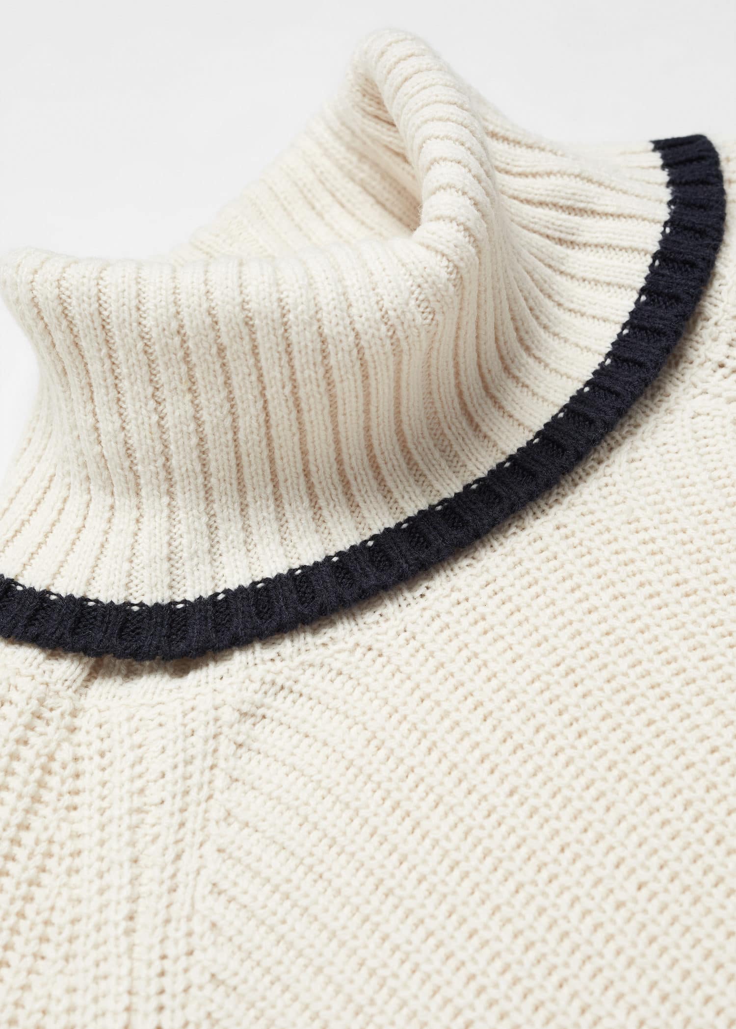 Jersey rayas cuello vuelto