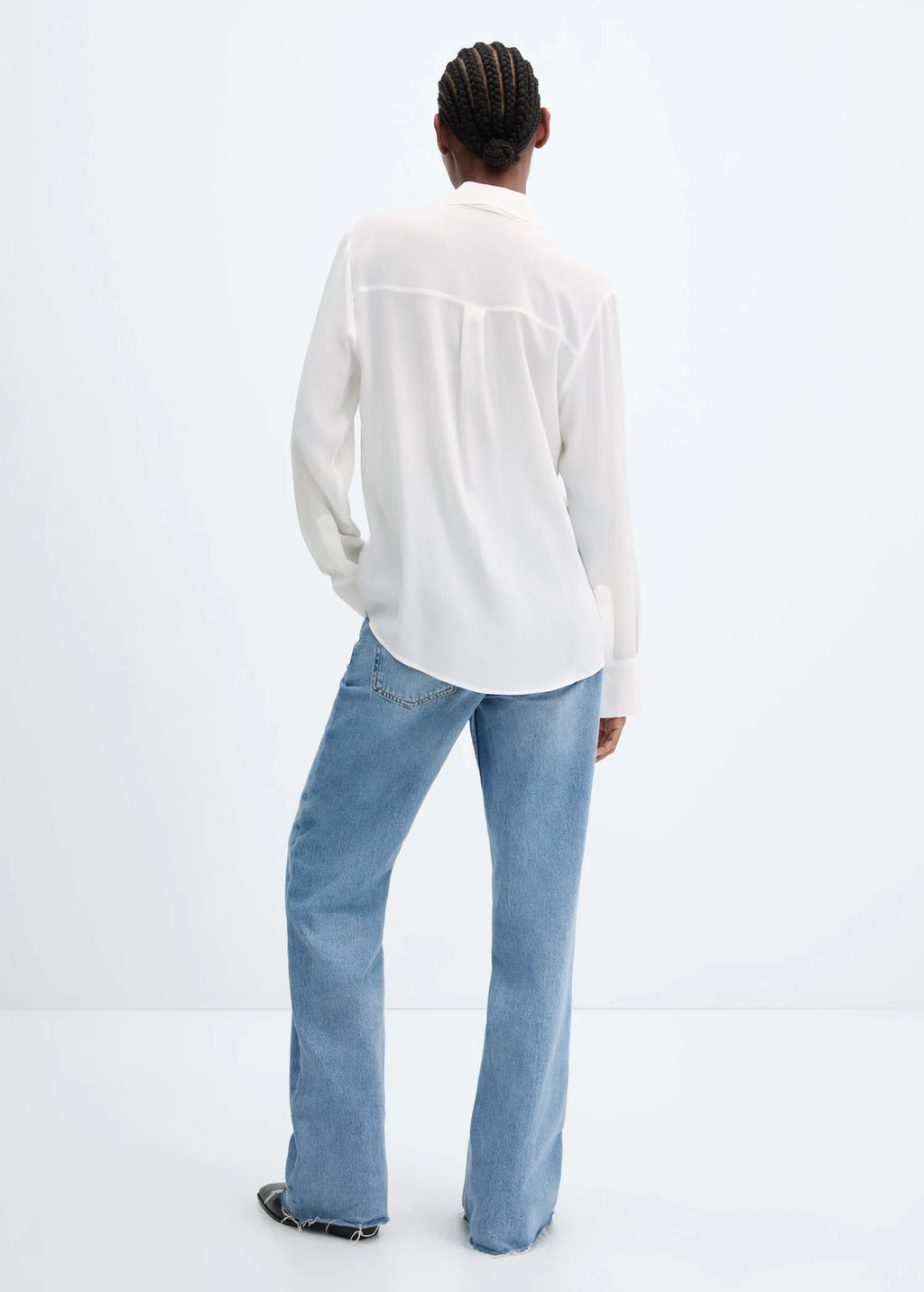 Blusa lazo cuello