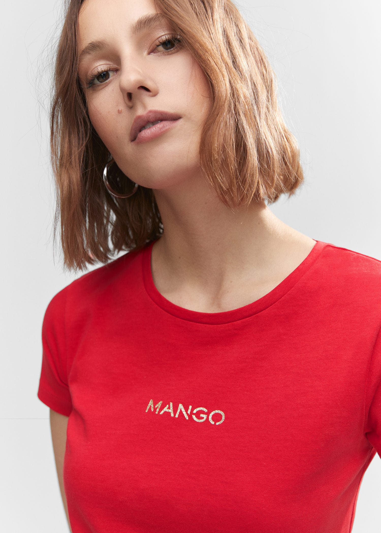 Camiseta logo metalizado