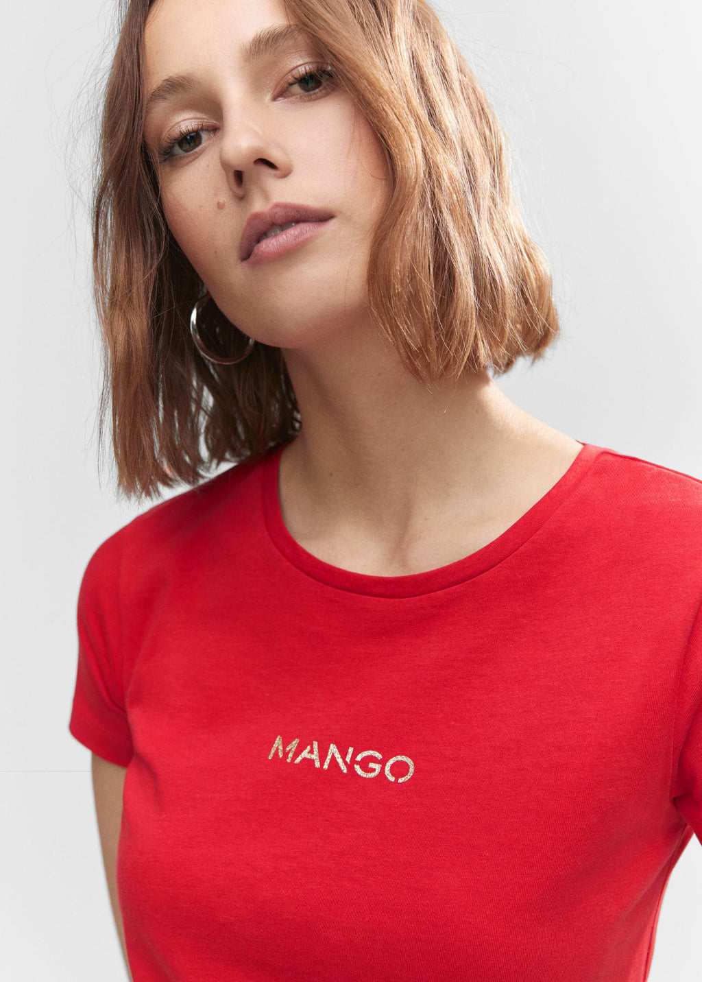 Camiseta logo metalizado