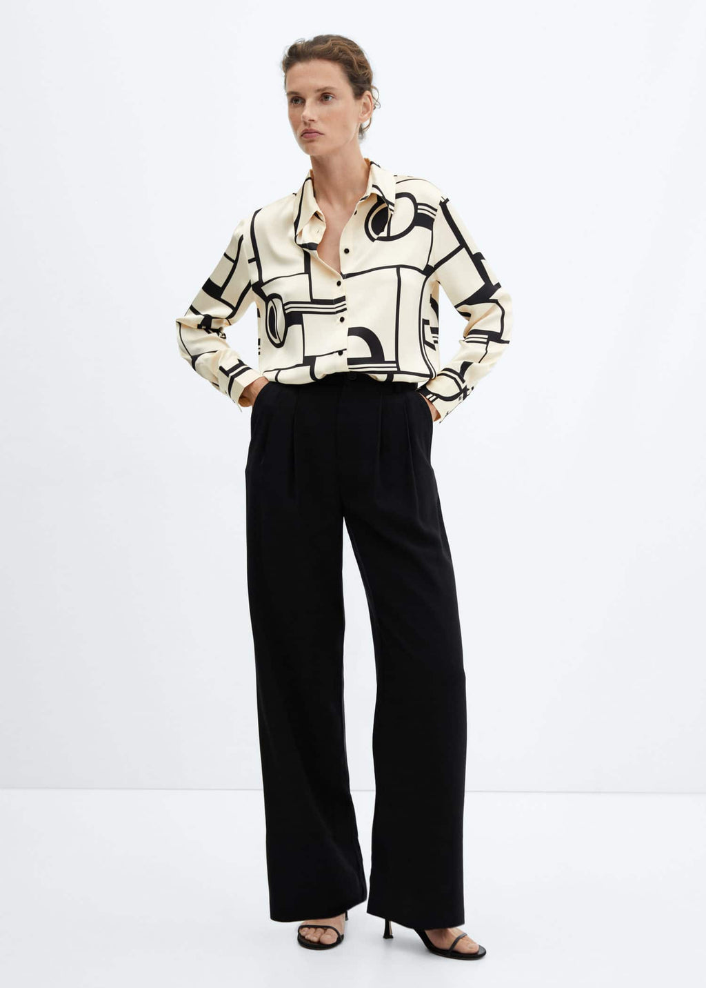 Camisa estampado geométrico