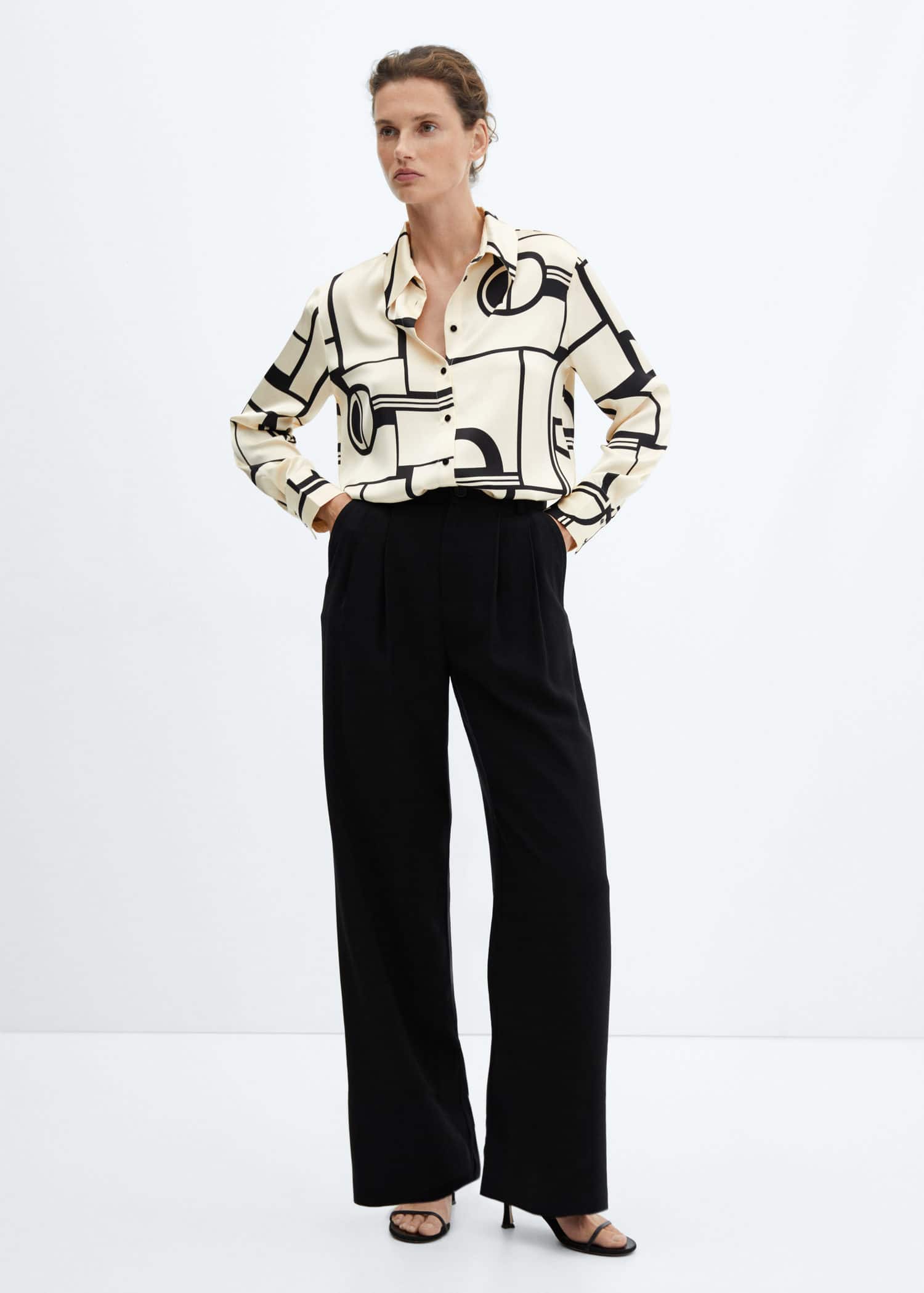 Camisa estampado geométrico