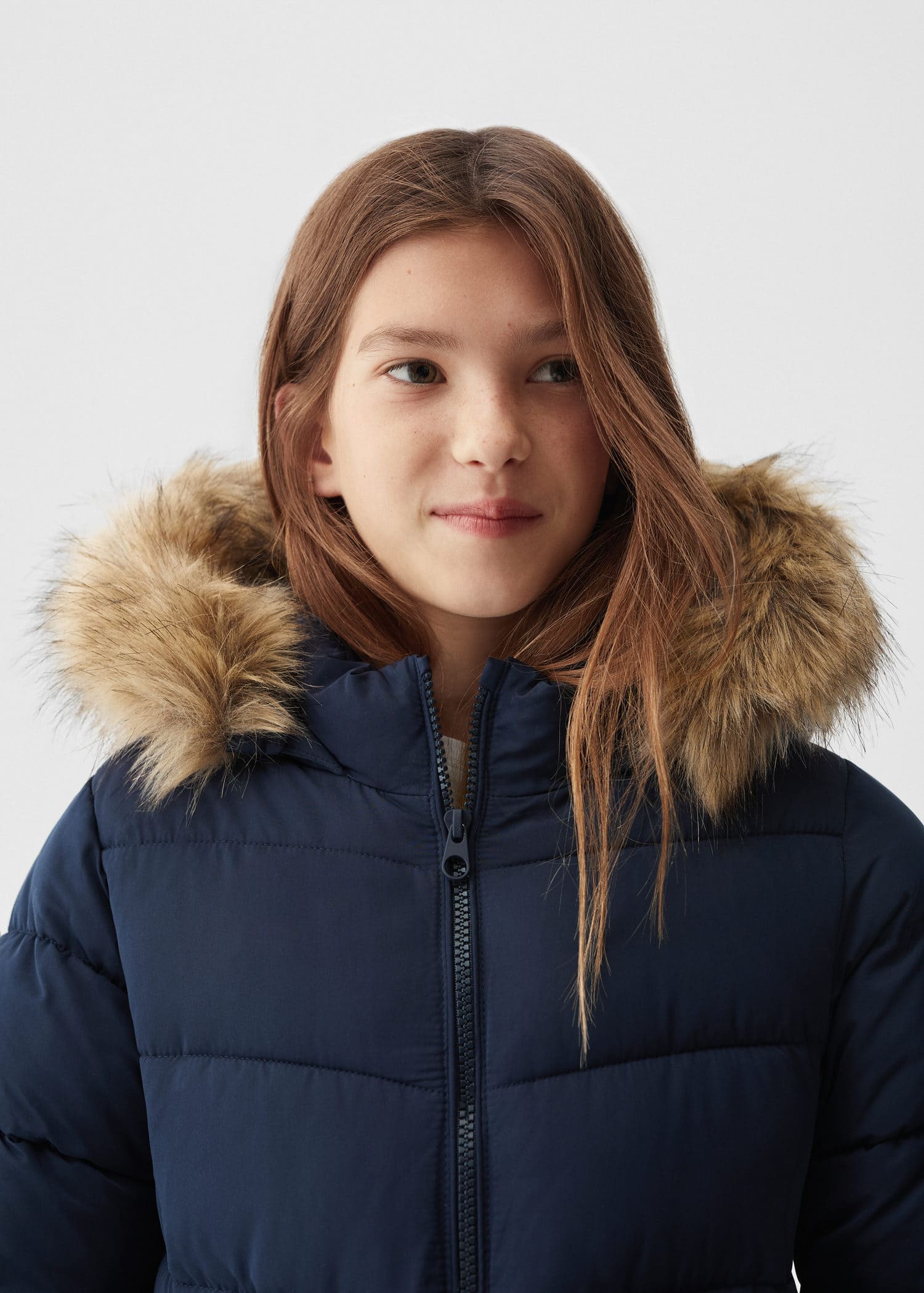 Anorak largo acolchado