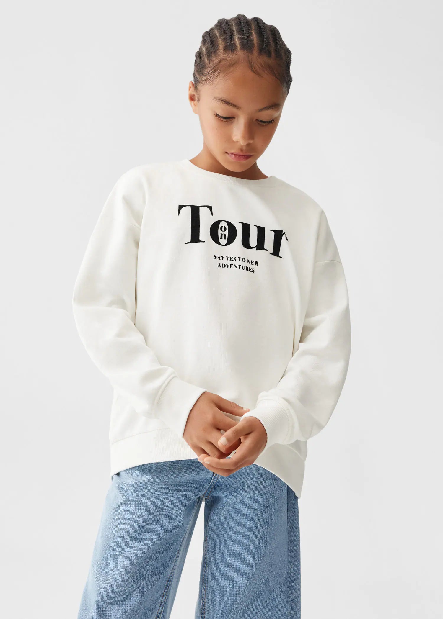 Sudadera algodón estampada