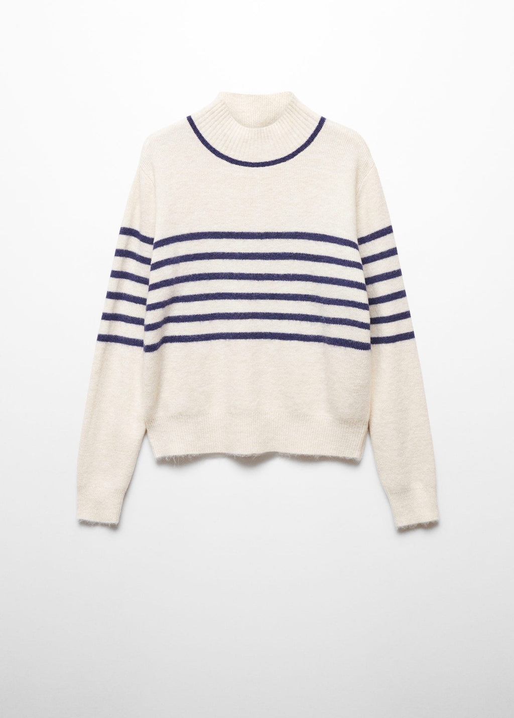 Jersey estampado rayas cuello perkins