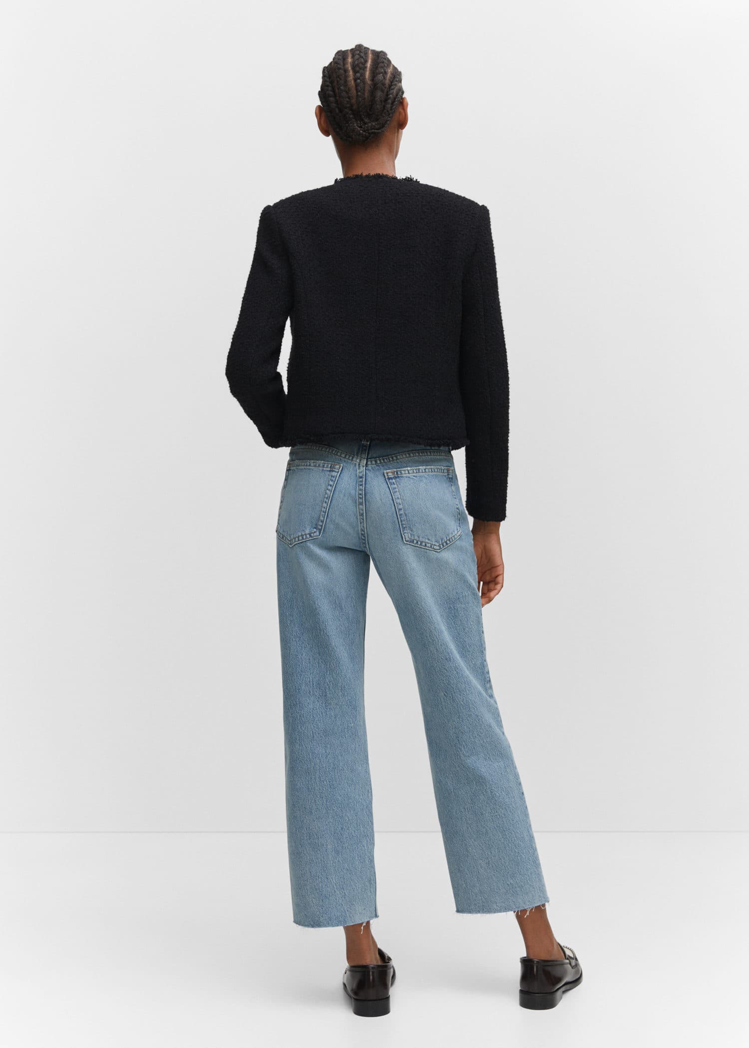 Jeans rectos crop