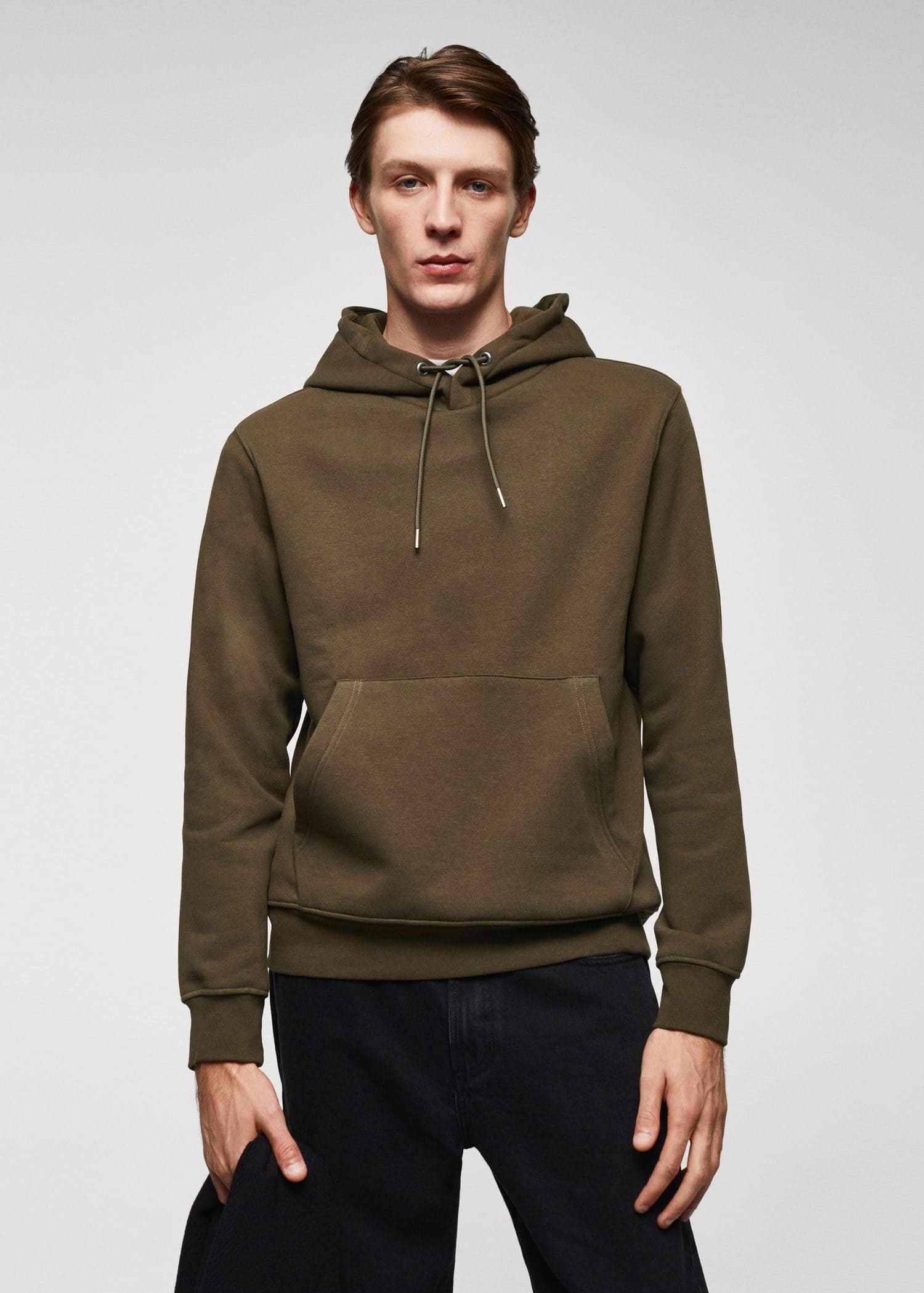 Sudadera algodón canguro capucha