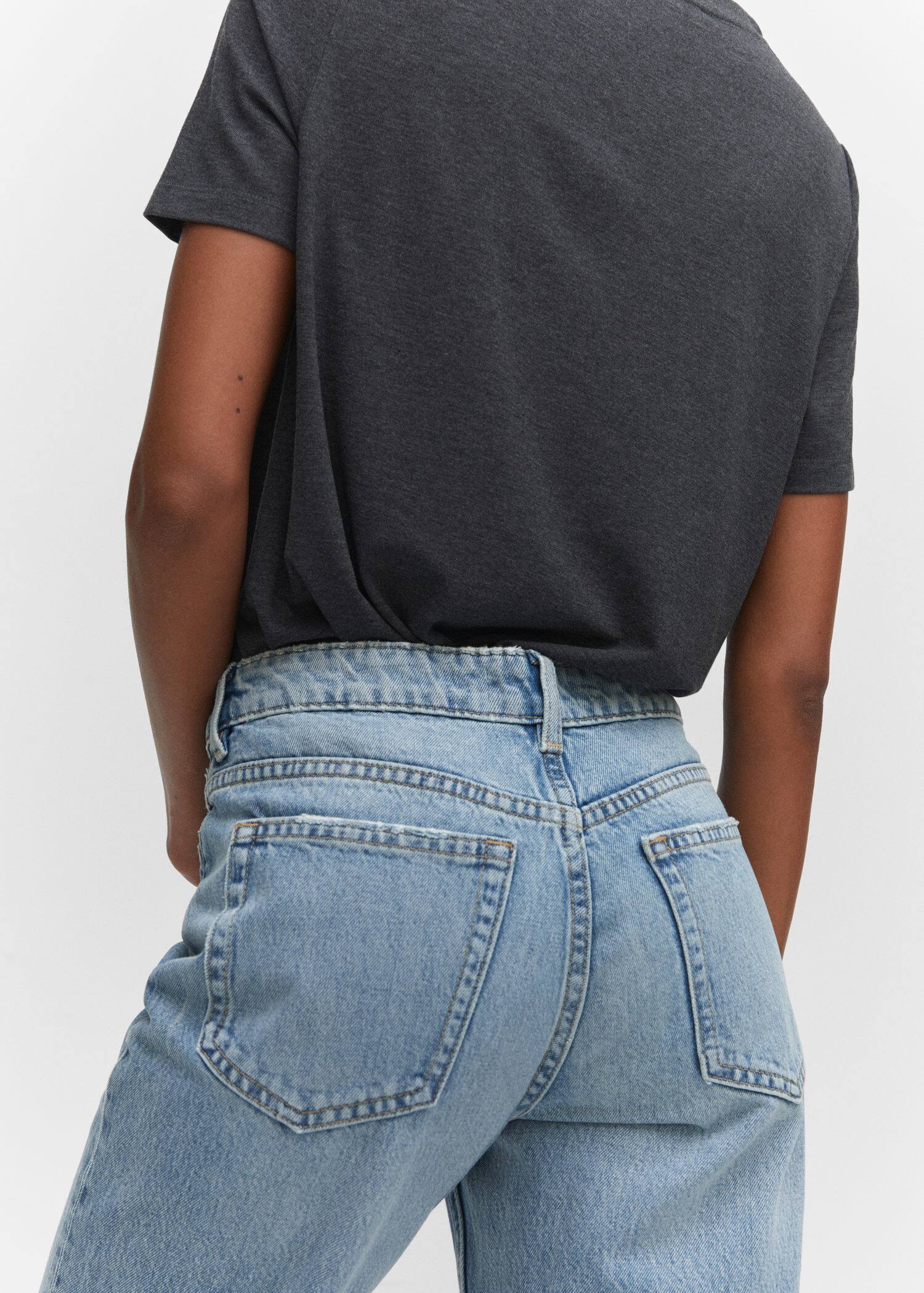 Jeans rectos crop