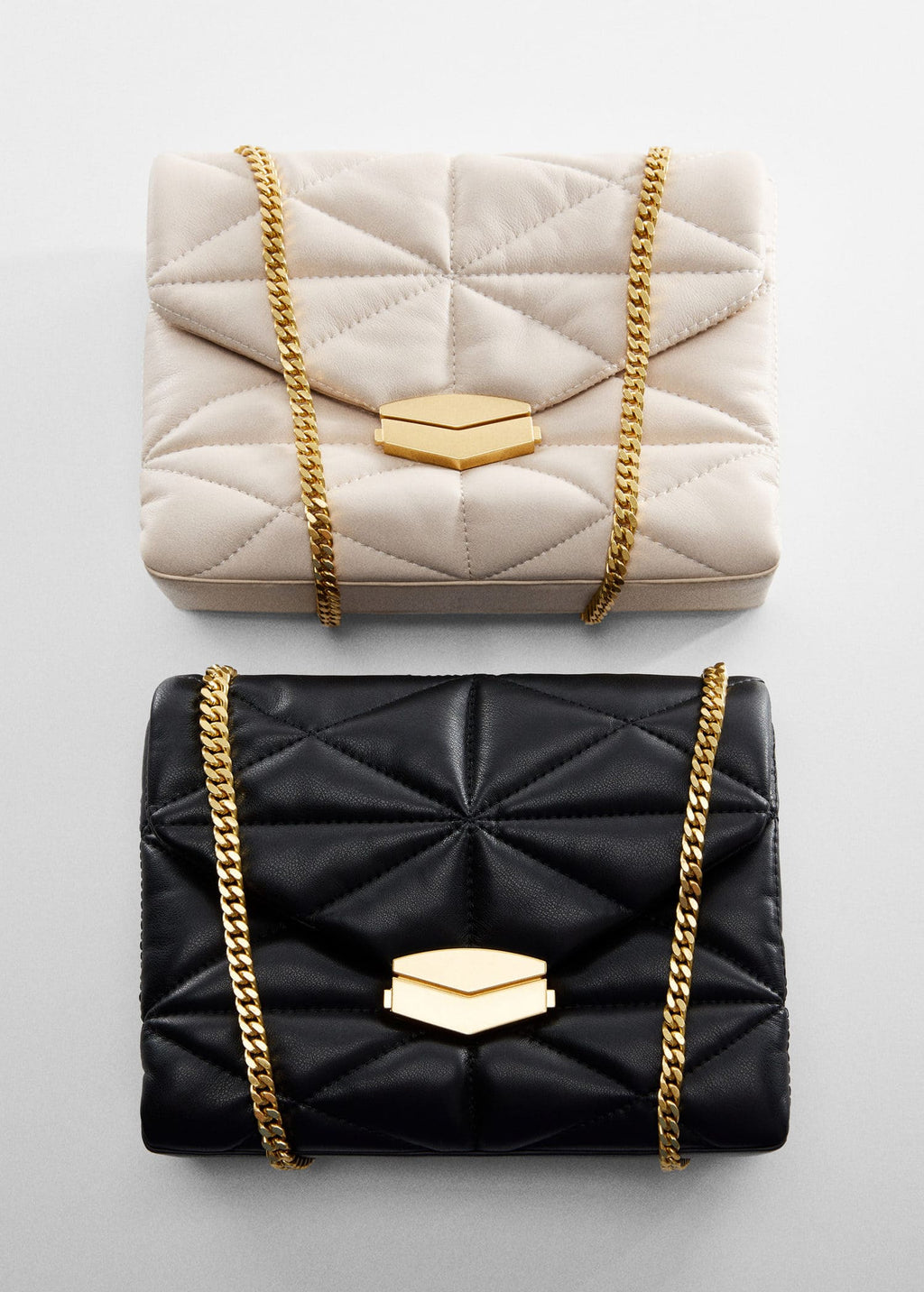 Bolso acolchado solapa